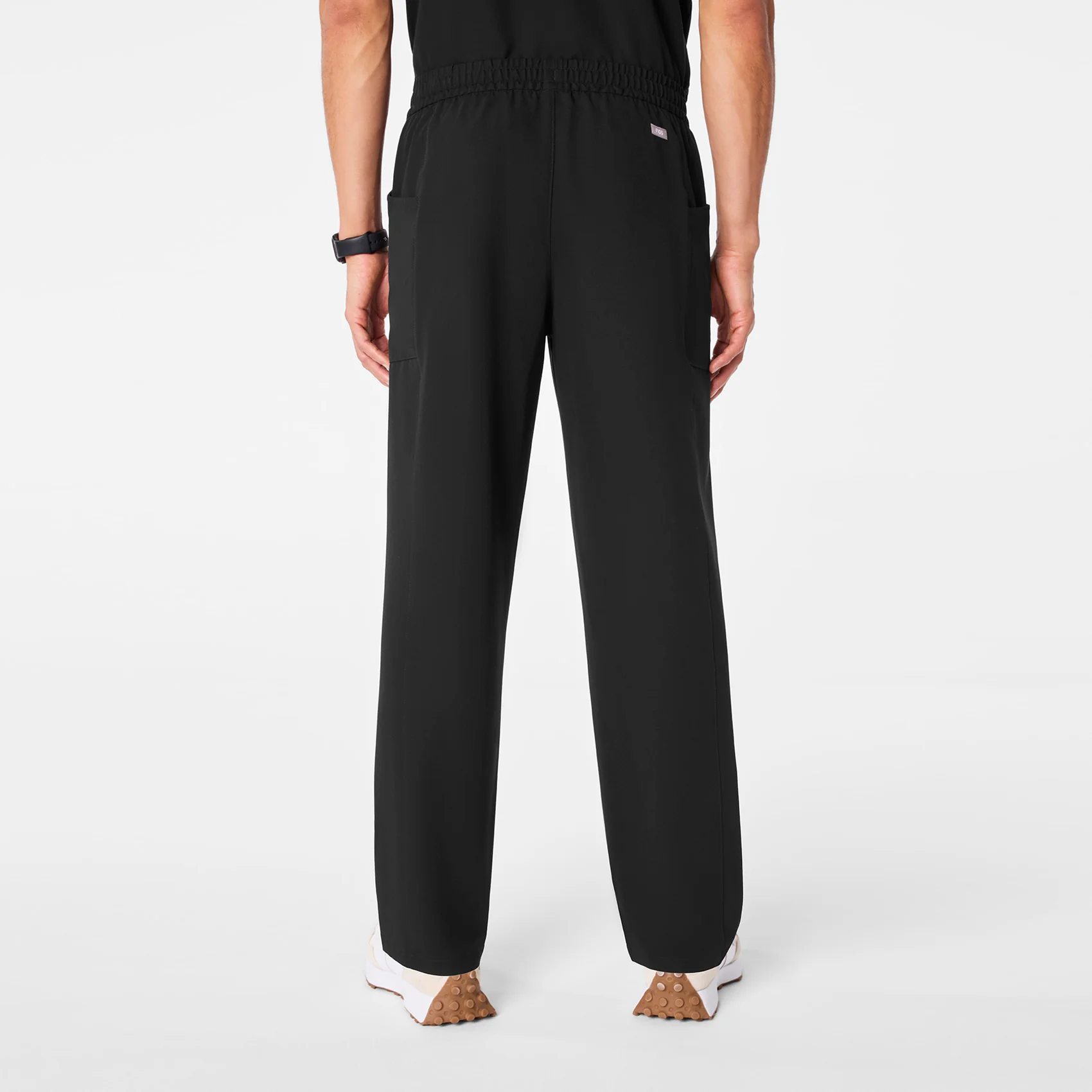 men's Black Vernon - Tall Relaxed Straight Leg Scrub Pant - Image 4