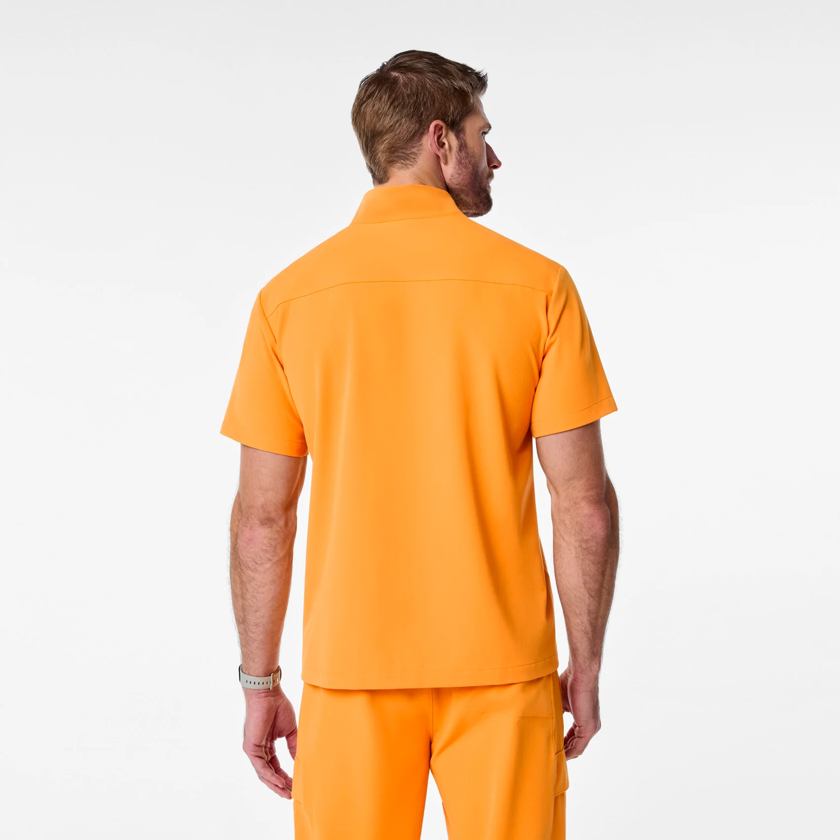 men's Creamsicle Walden Mock Neck - Scrub Top - Image 4