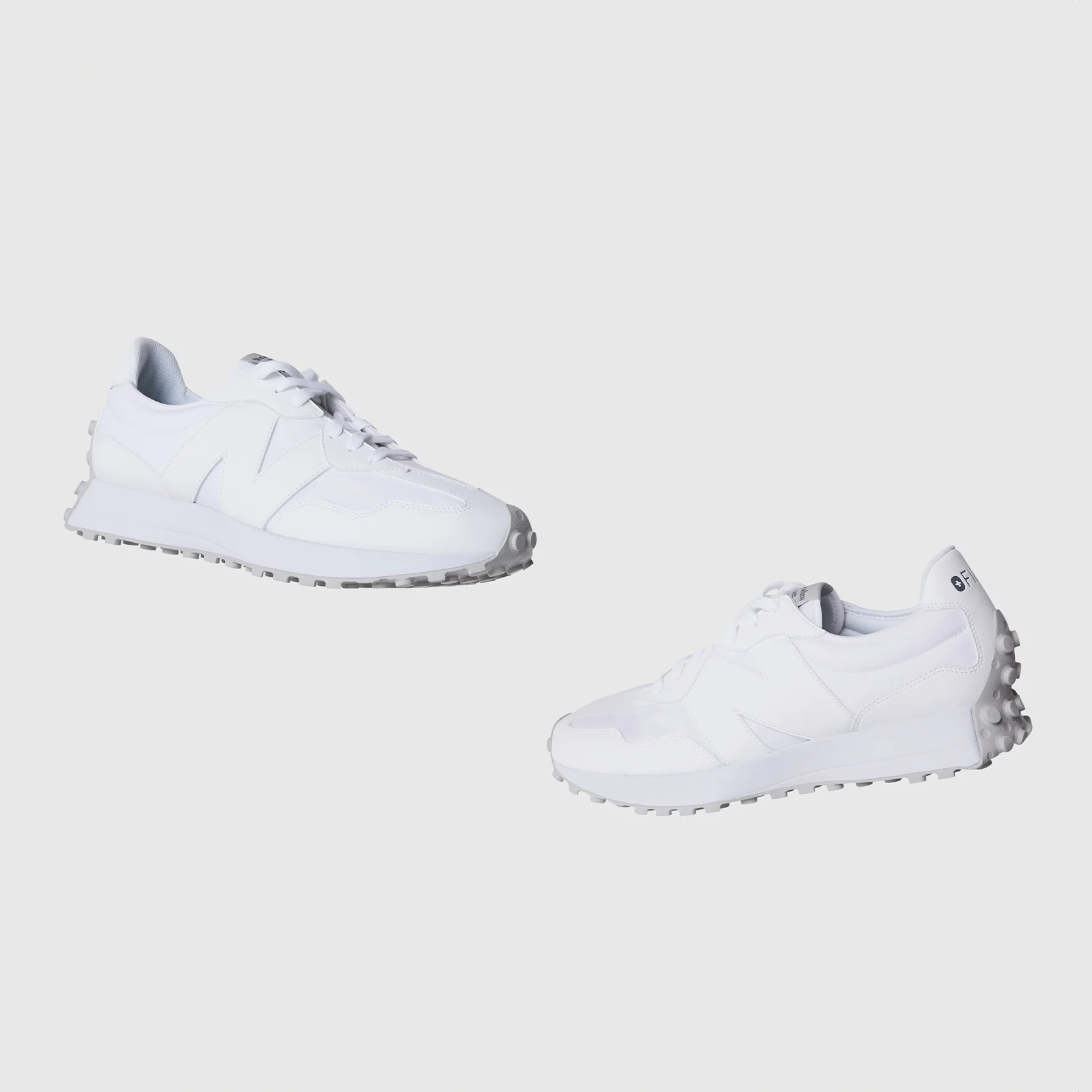 unisex White FIGS | New Balance 327 - Image 5
