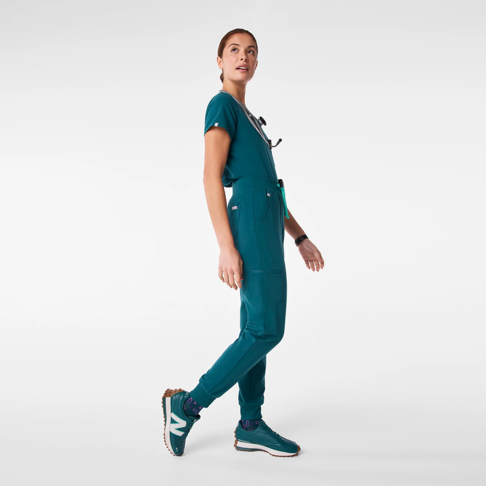 unisex Caribbean Blue FIGS | New Balance 327 - Image 6