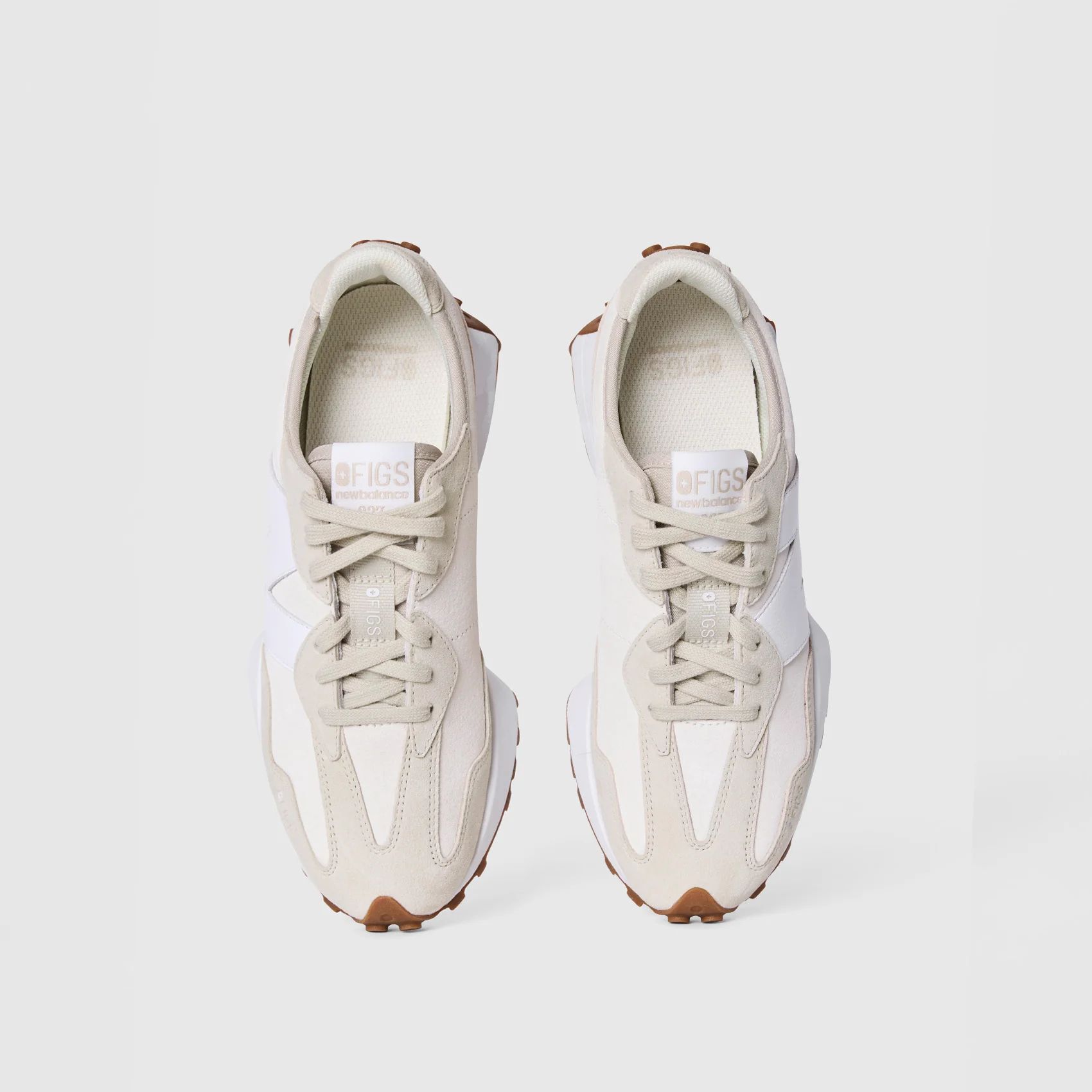 unisex Cream FIGS | New Balance 327 - Image 2