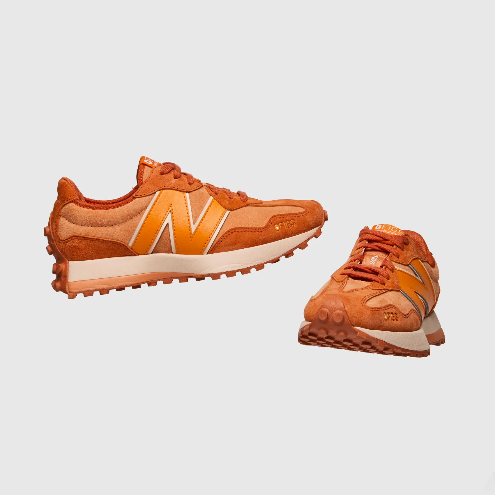 unisex Creamsicle FIGS | New Balance 327 - Image 5