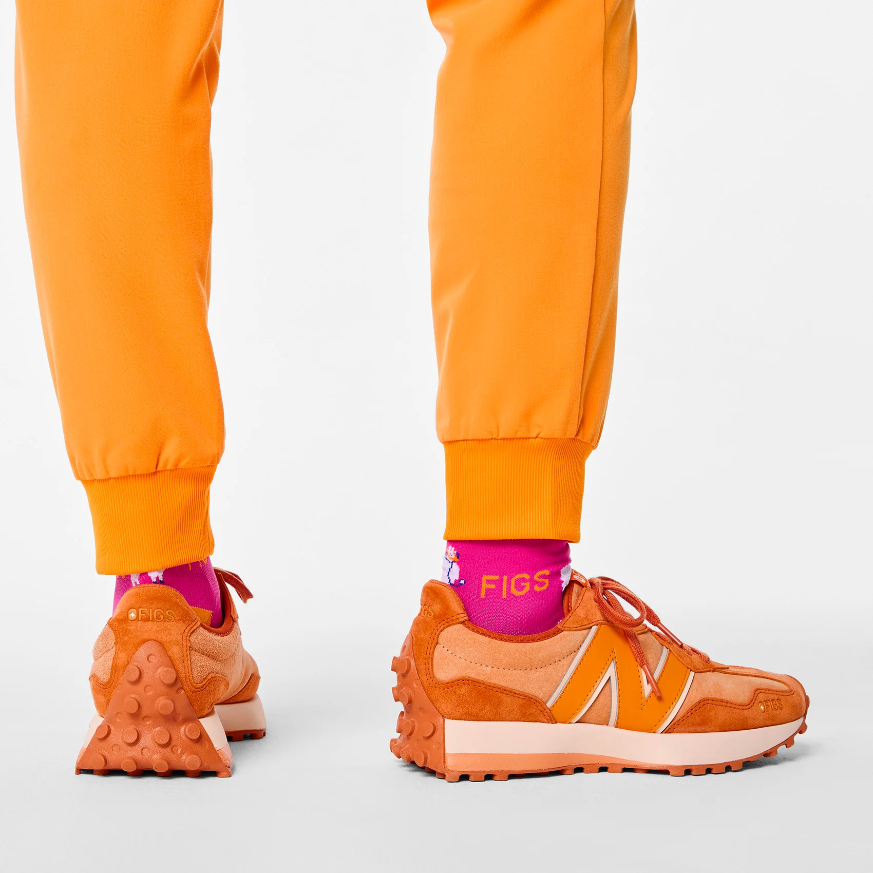 unisex Creamsicle FIGS | New Balance 327 - Image 8