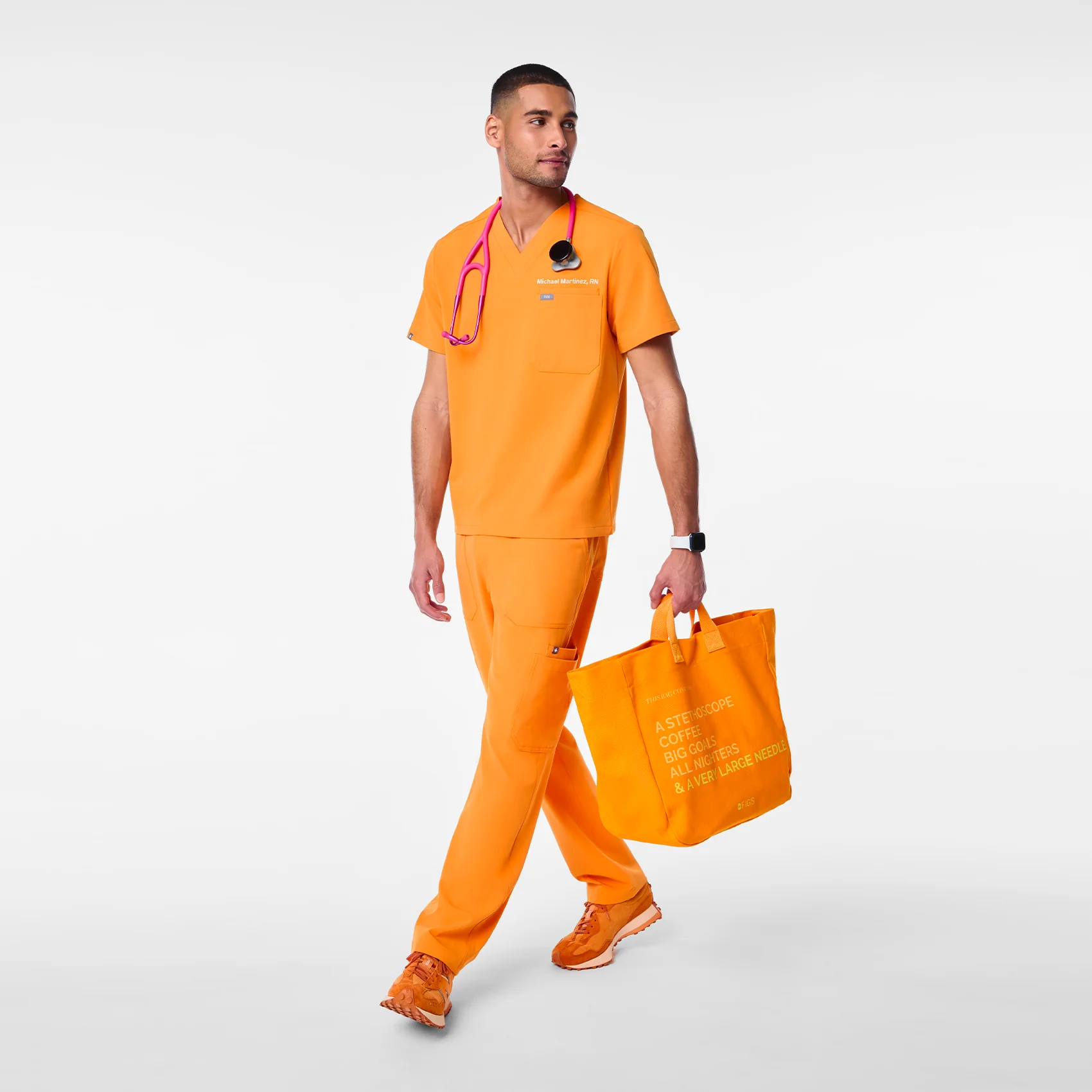 unisex Creamsicle FIGS | New Balance 327 - Image 9