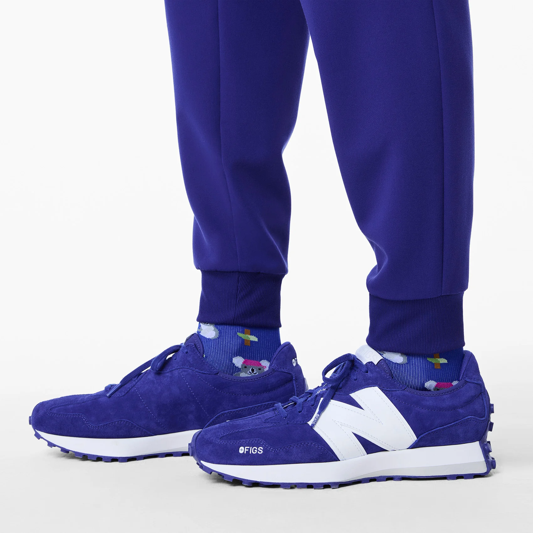 unisex Deep Royal Blue FIGS | New Balance 327 - Image 10