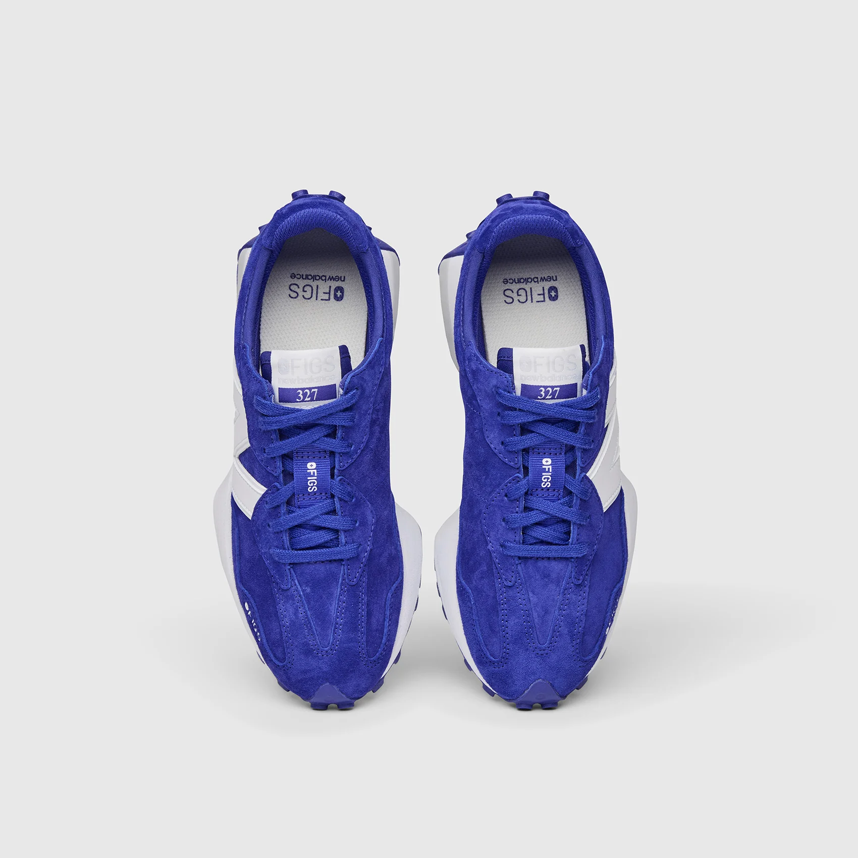 unisex Deep Royal Blue FIGS | New Balance 327 - Image 2