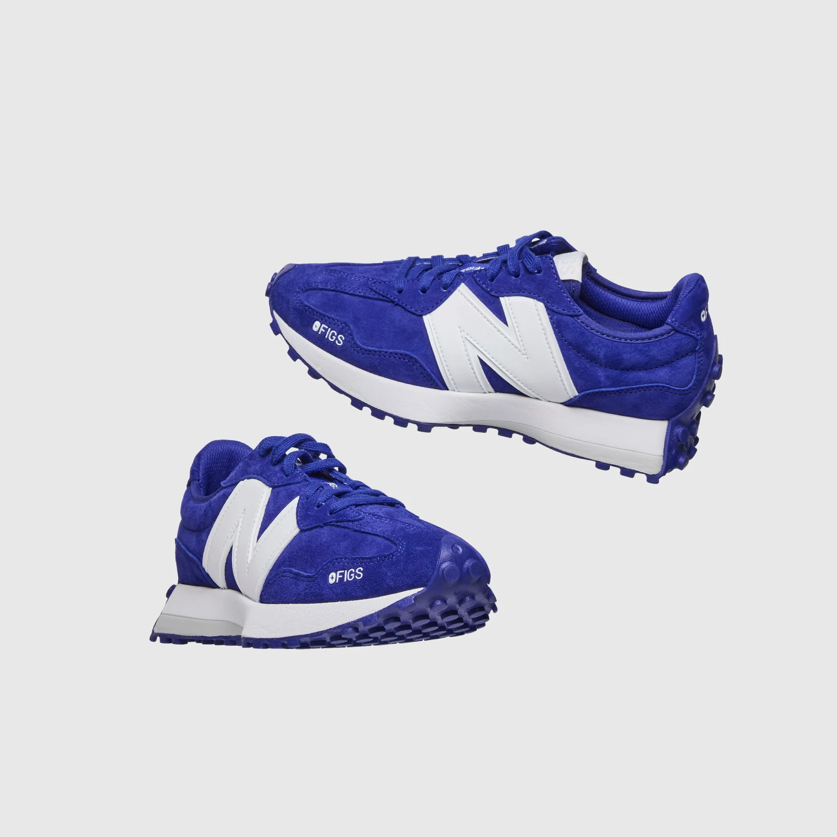 unisex Deep Royal Blue FIGS | New Balance 327 - Image 5