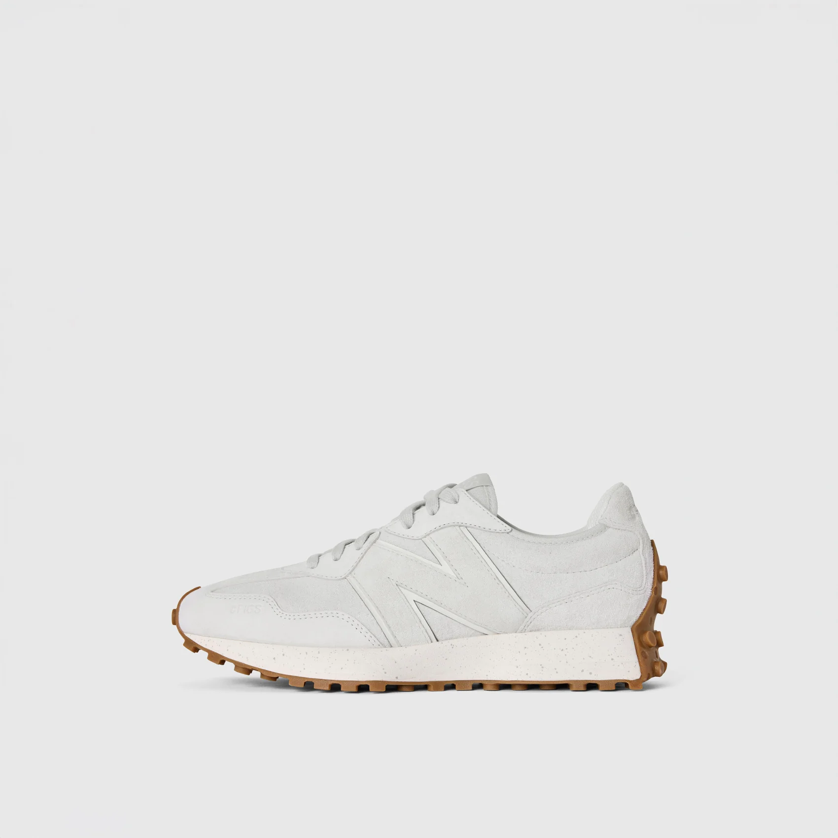 unisex Light Grey FIGS | New Balance 327 - Image 3