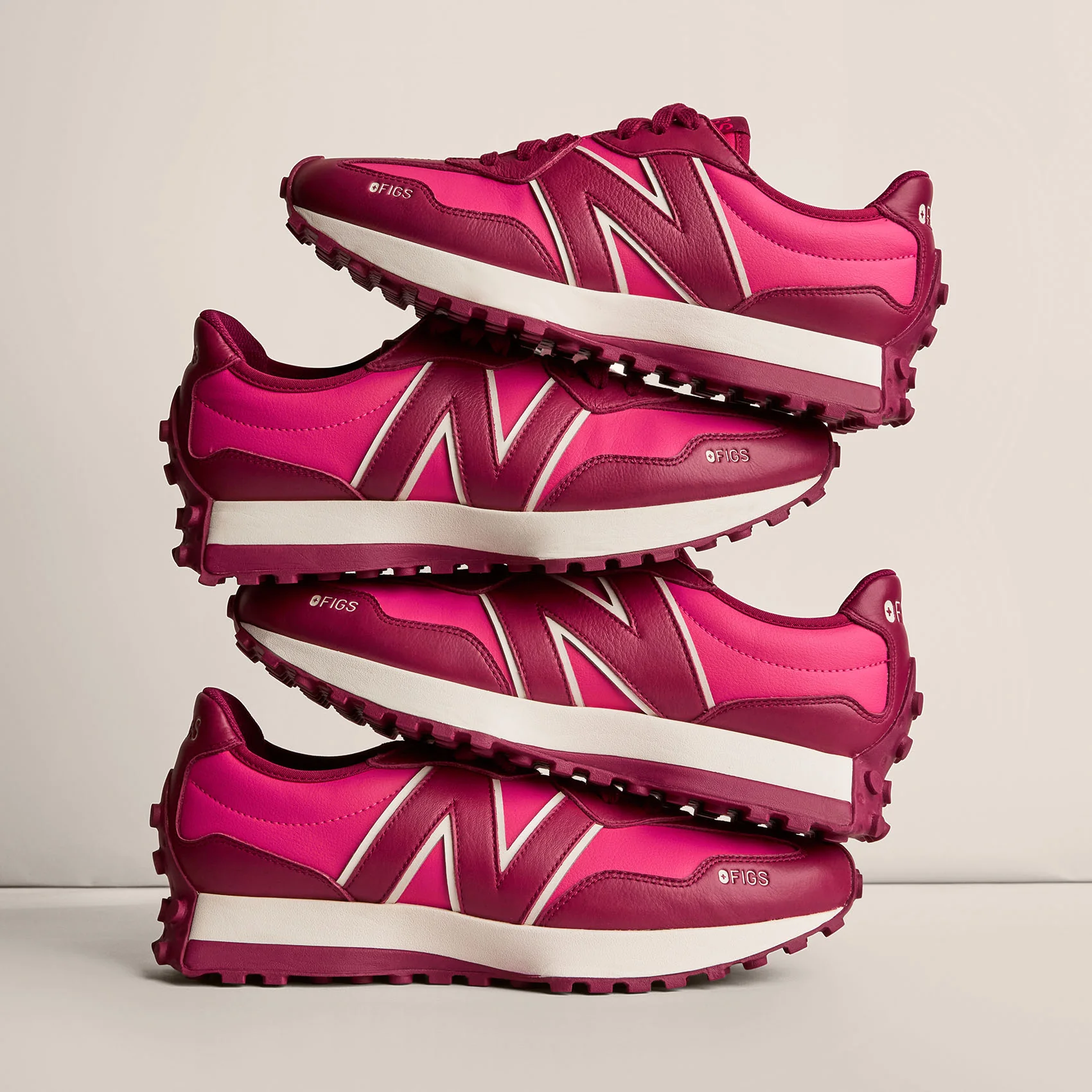 unisex Deep Cranberry FIGS | New Balance 327 - Image 11