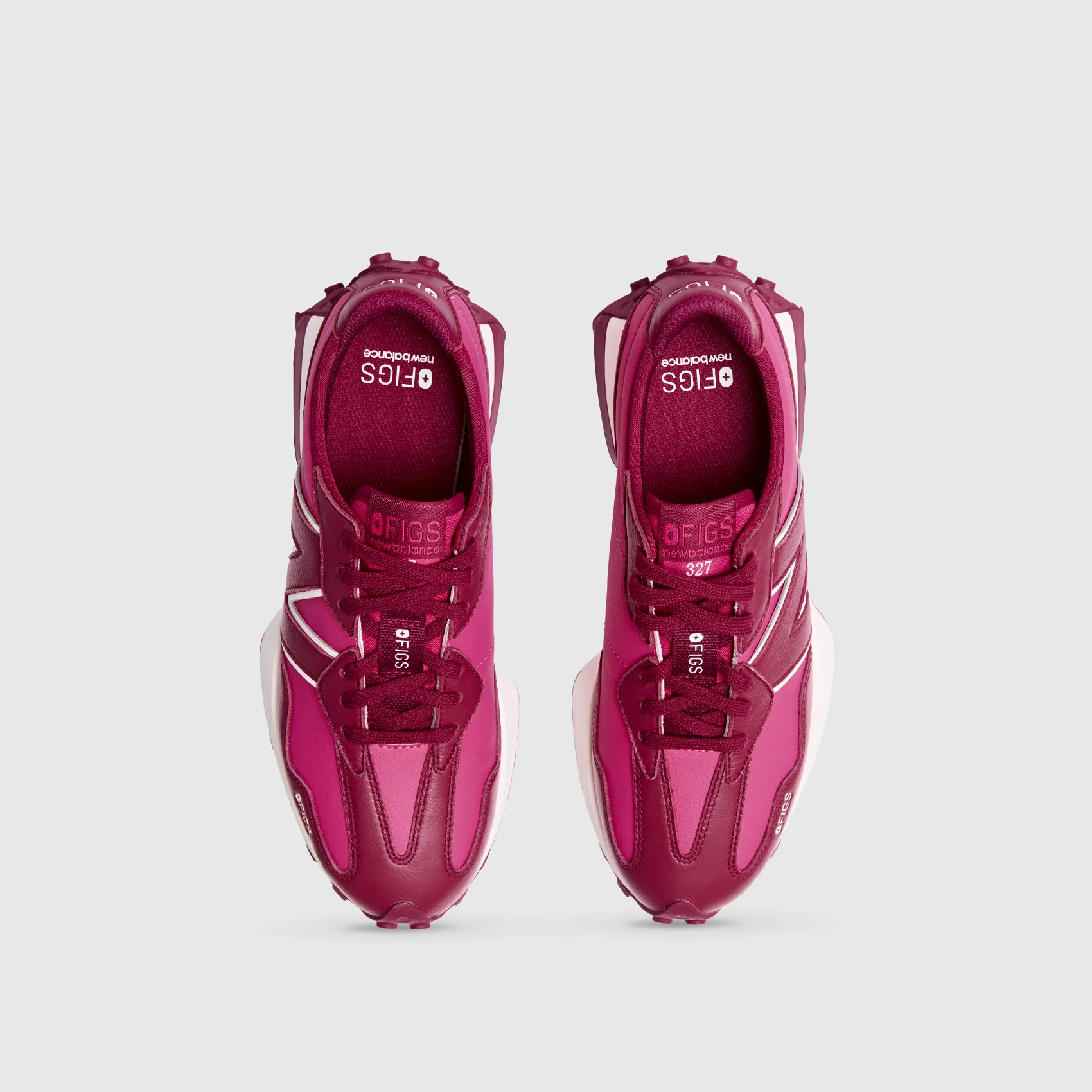 unisex Deep Cranberry FIGS | New Balance 327 - Image 2