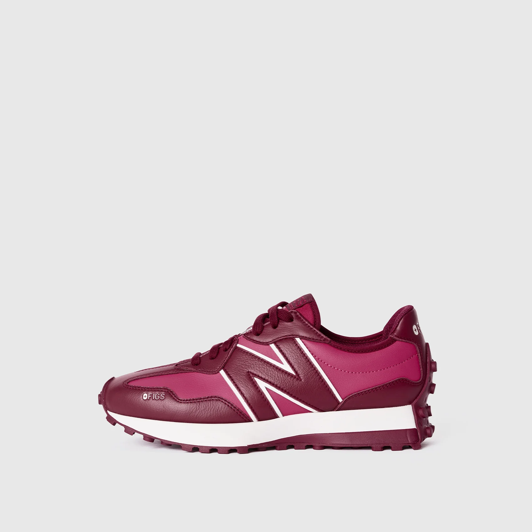 unisex Deep Cranberry FIGS | New Balance 327 - Image 3