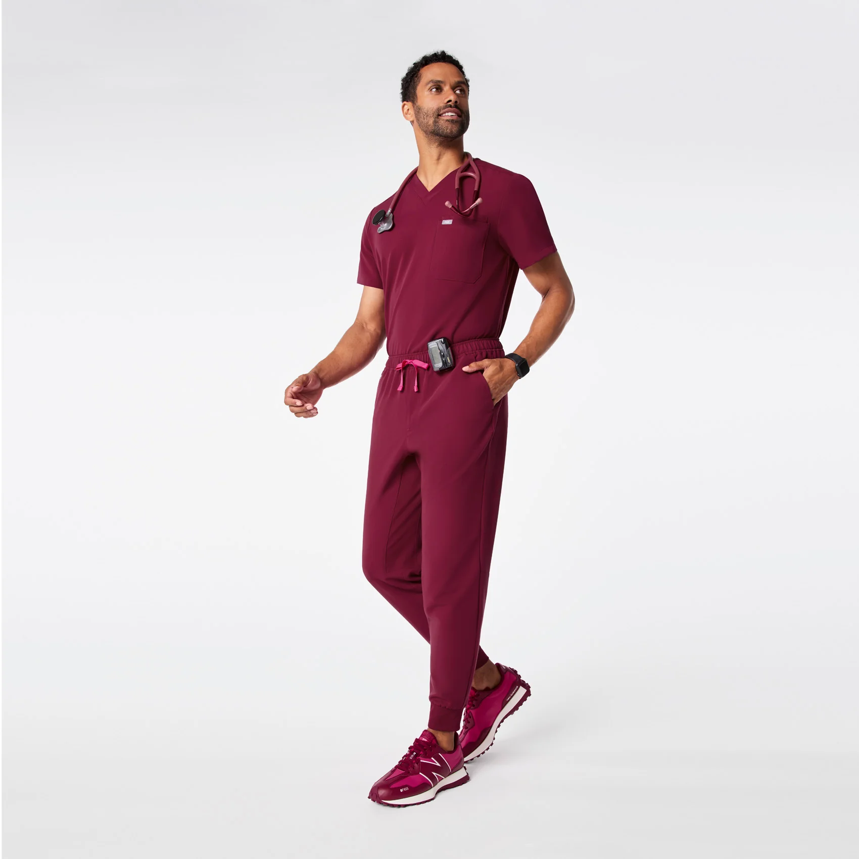 unisex Deep Cranberry FIGS | New Balance 327 - Image 9