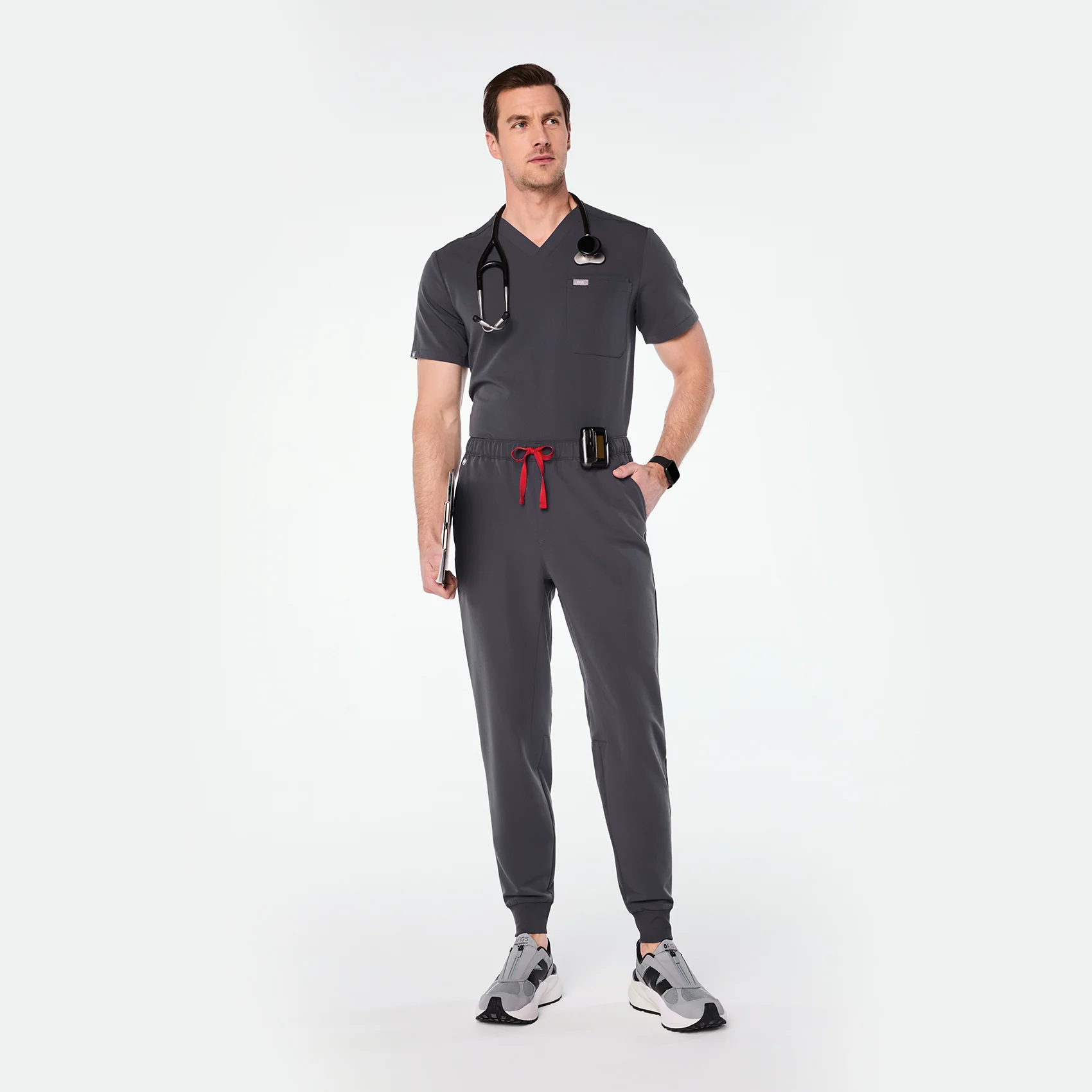 unisex Graphite FIGS | New Balance 3447 Zip - Image 11