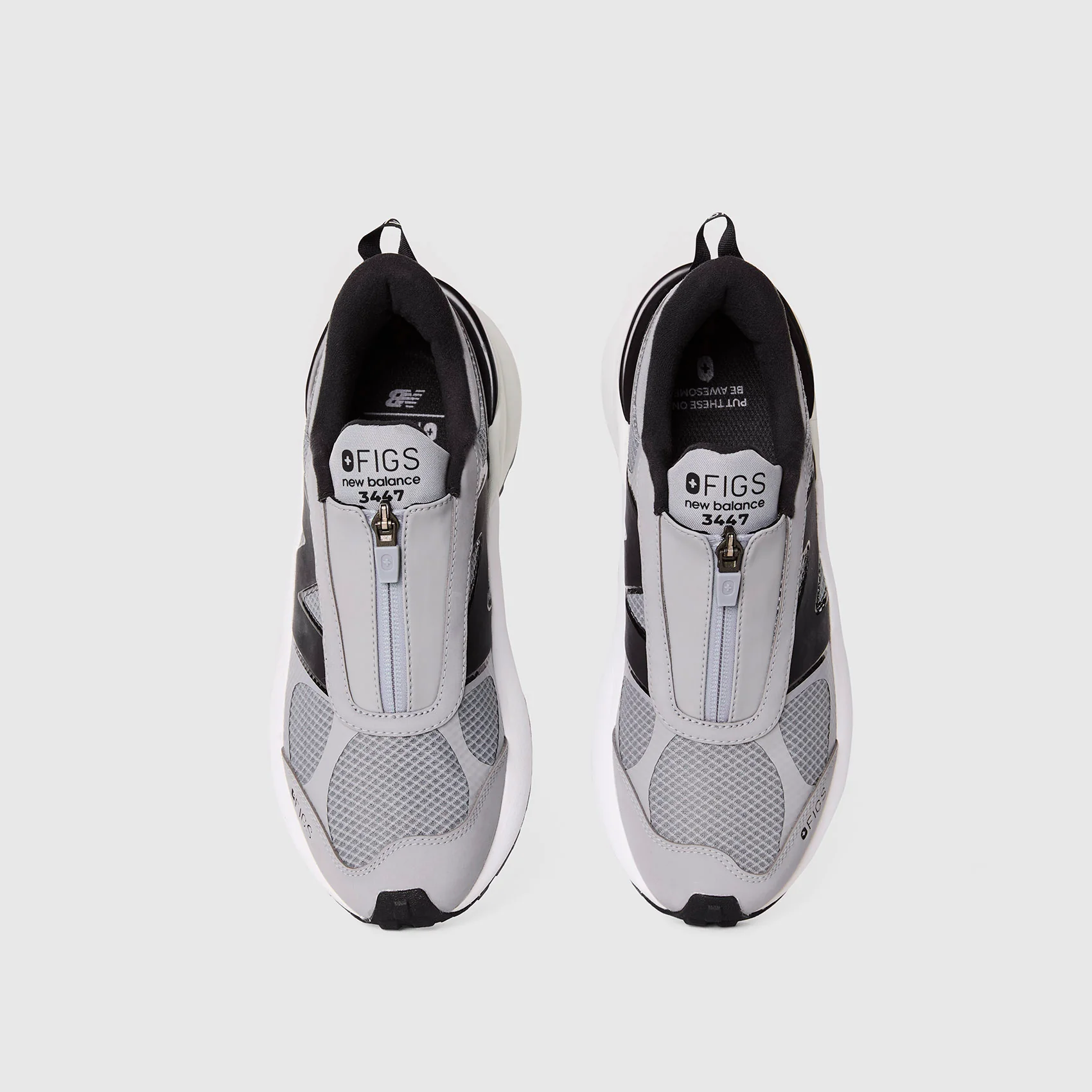 unisex Graphite FIGS | New Balance 3447 Zip - Image 2