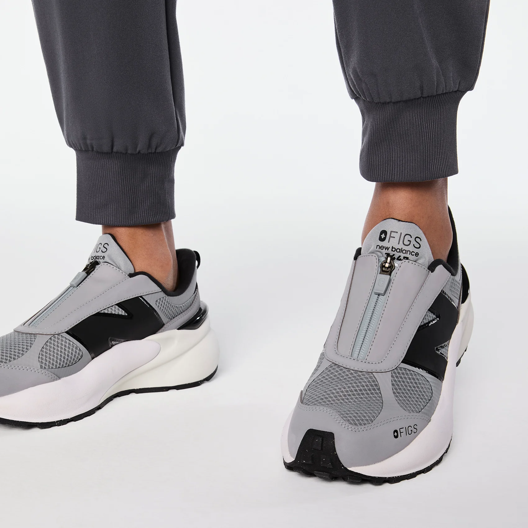 unisex Graphite FIGS | New Balance 3447 Zip - Image 8