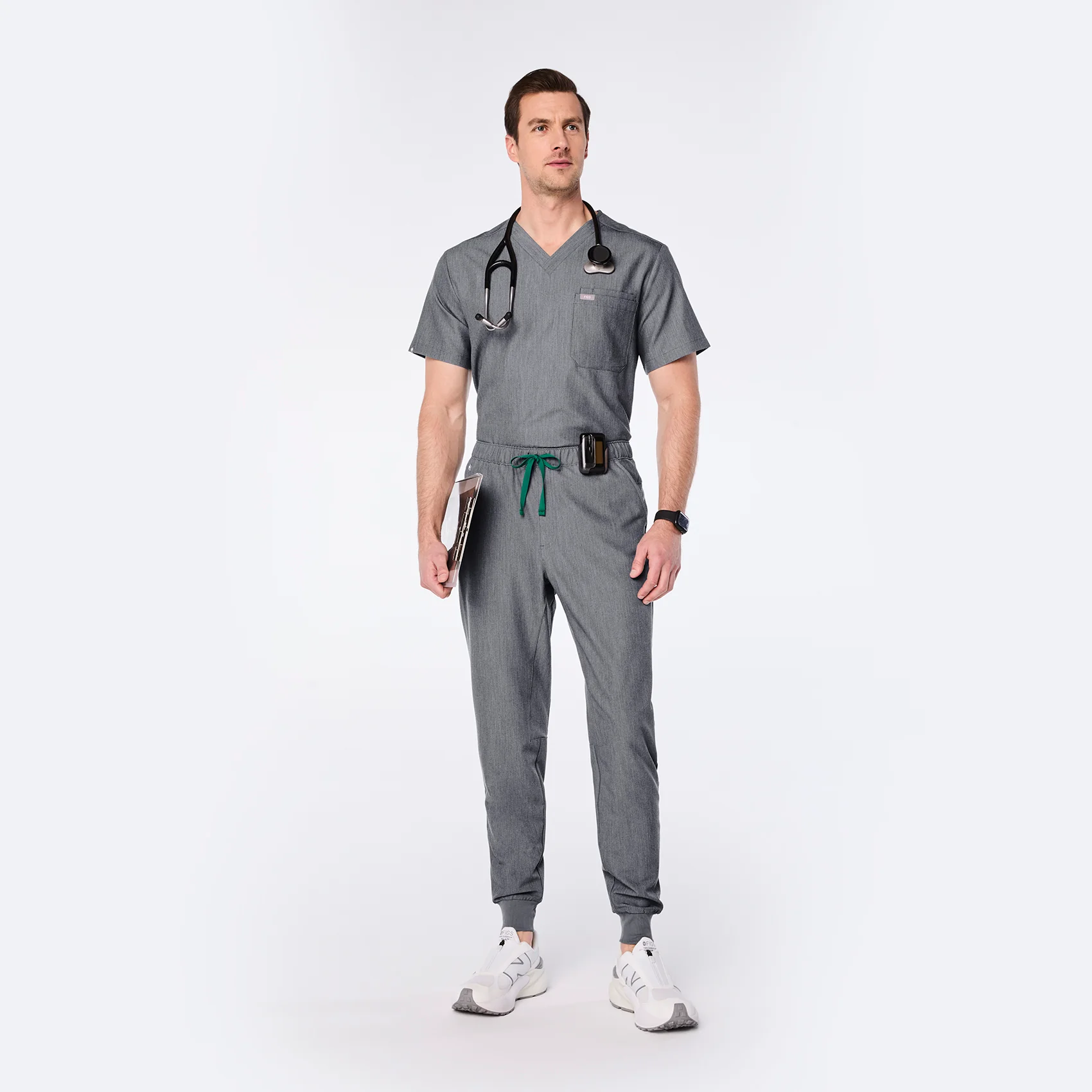 unisex White FIGS | New Balance 3447 Zip - Image 11