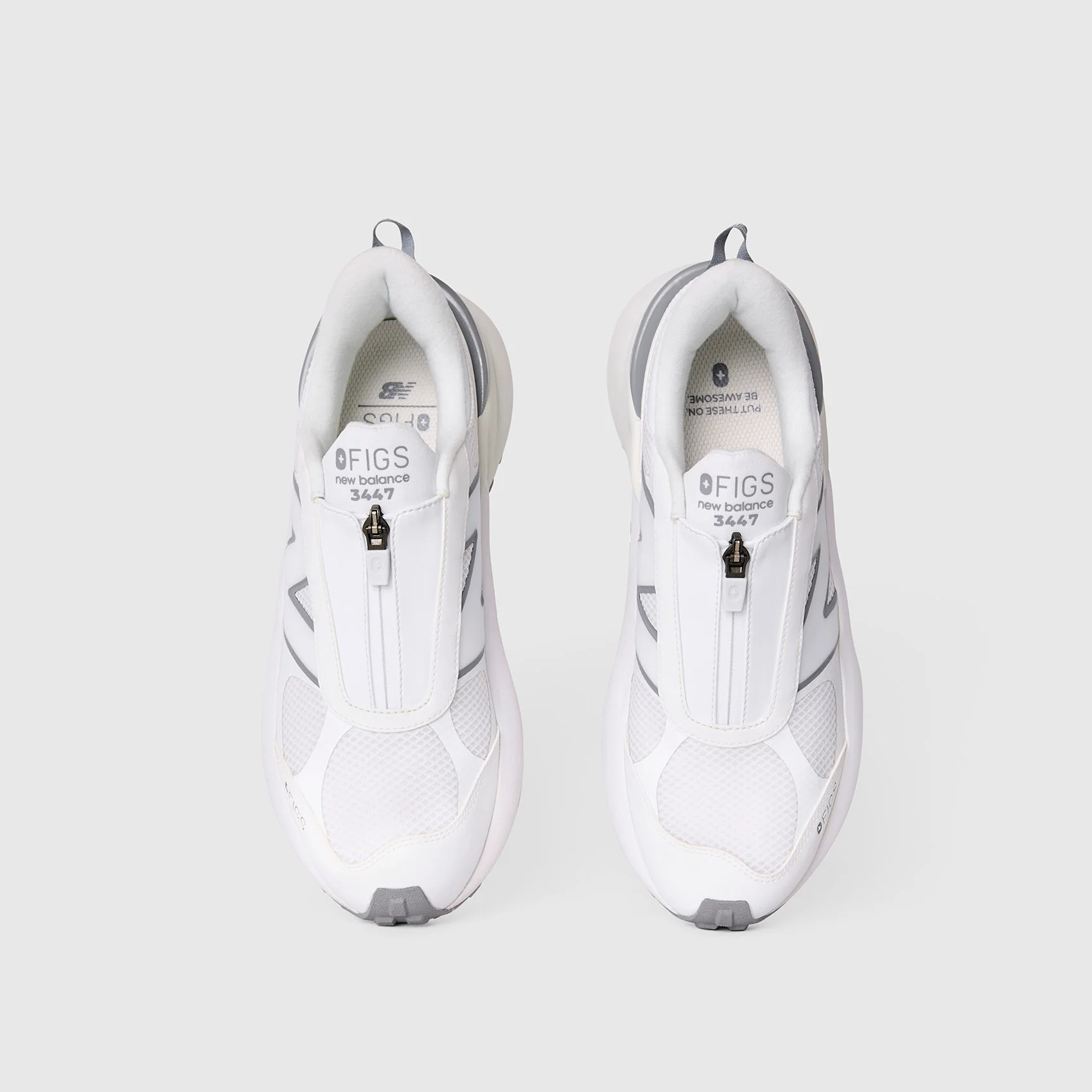 unisex White FIGS | New Balance 3447 Zip - Image 2