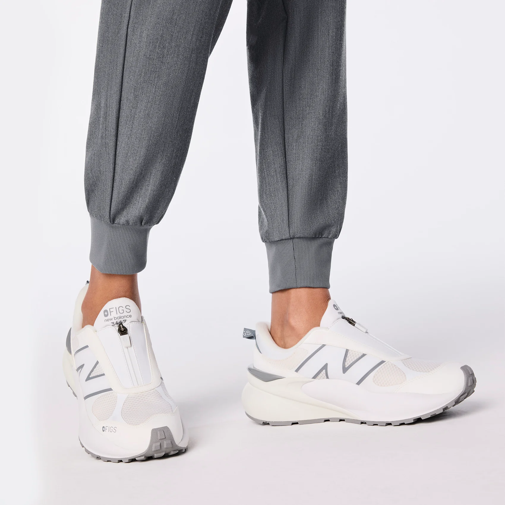 unisex White FIGS | New Balance 3447 Zip - Image 6