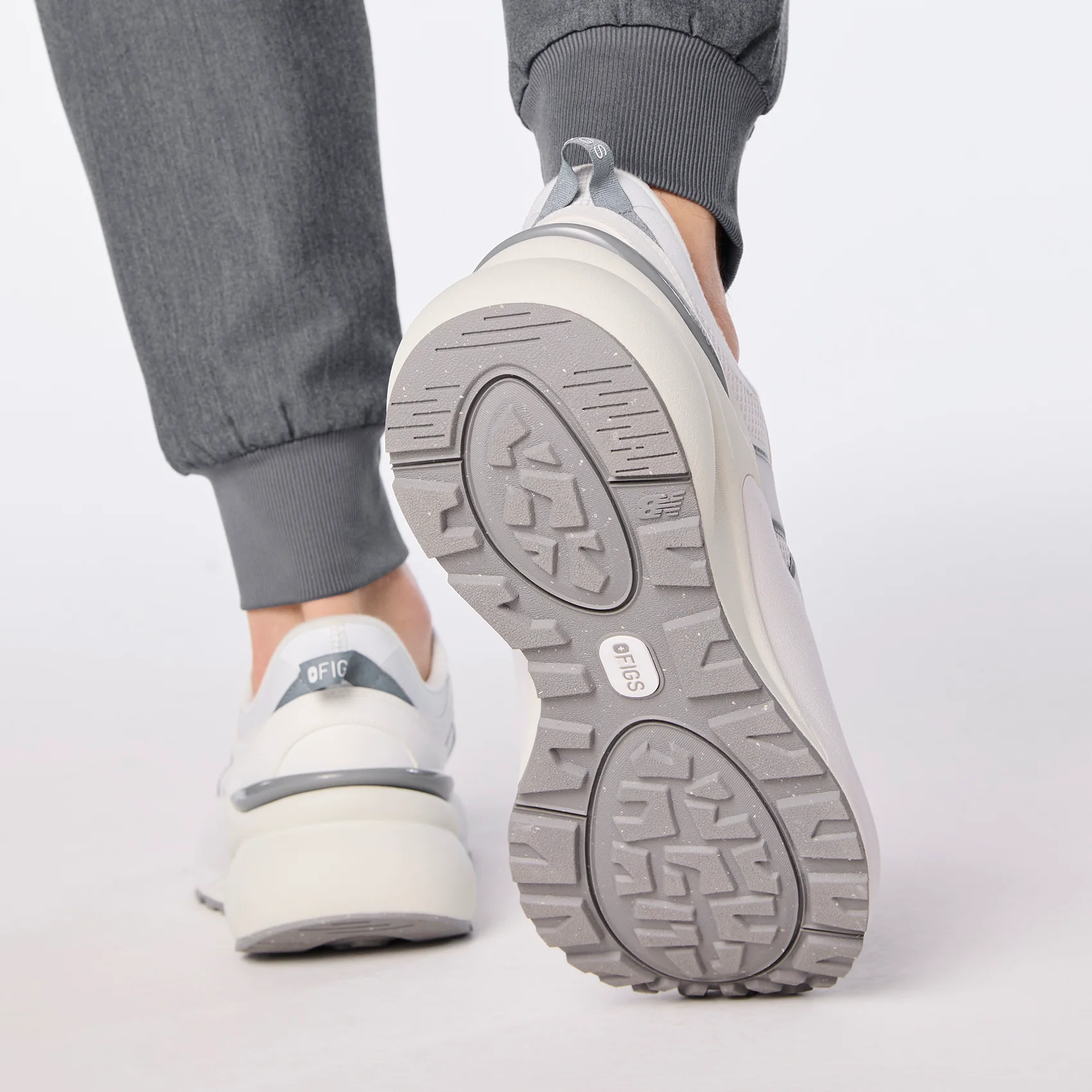 unisex White FIGS | New Balance 3447 Zip - Image 8