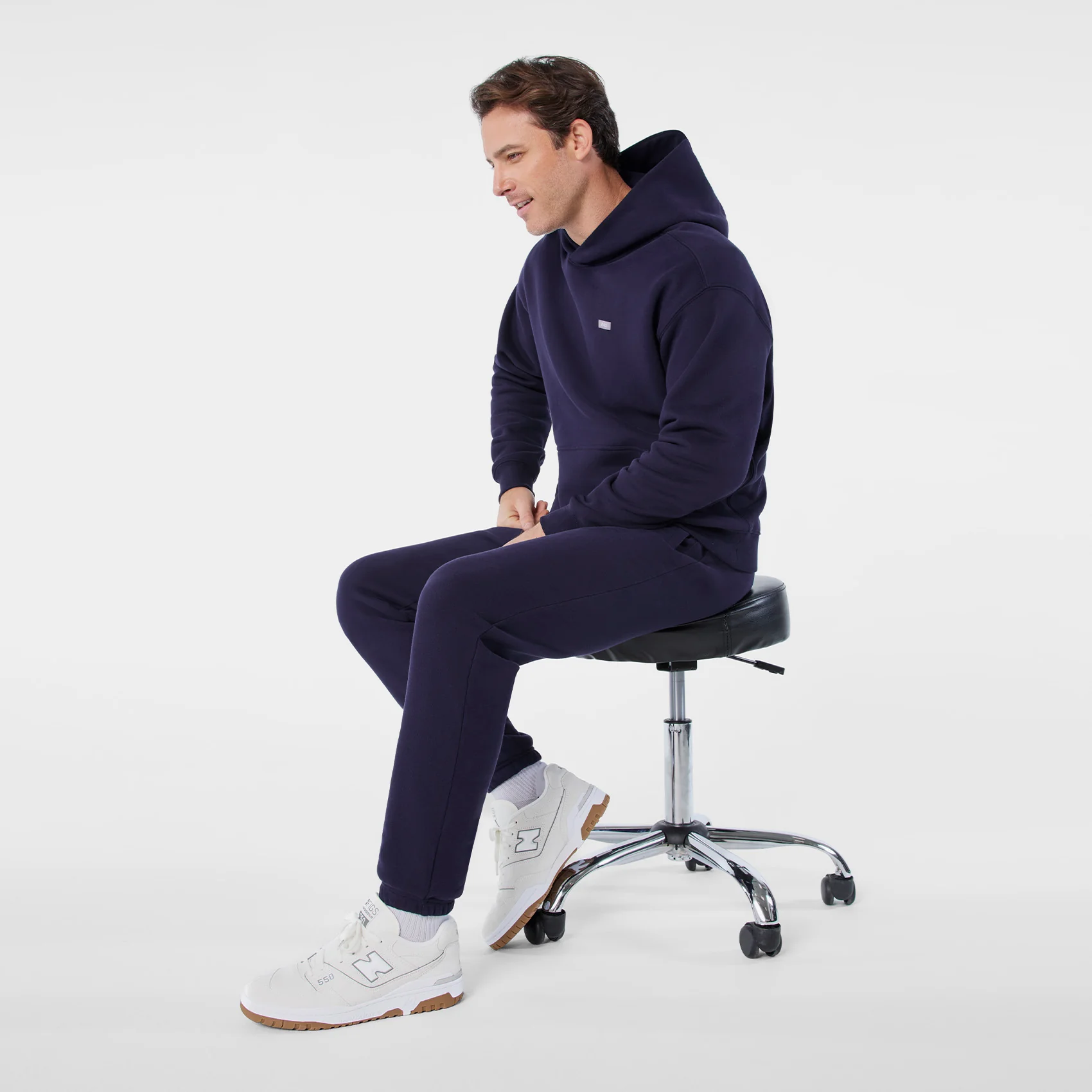 unisex Cream/Optic White FIGS | New Balance 550 - Image 9