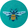 unisex Lagoon Busy Bee - Compression Socks - Image 5
