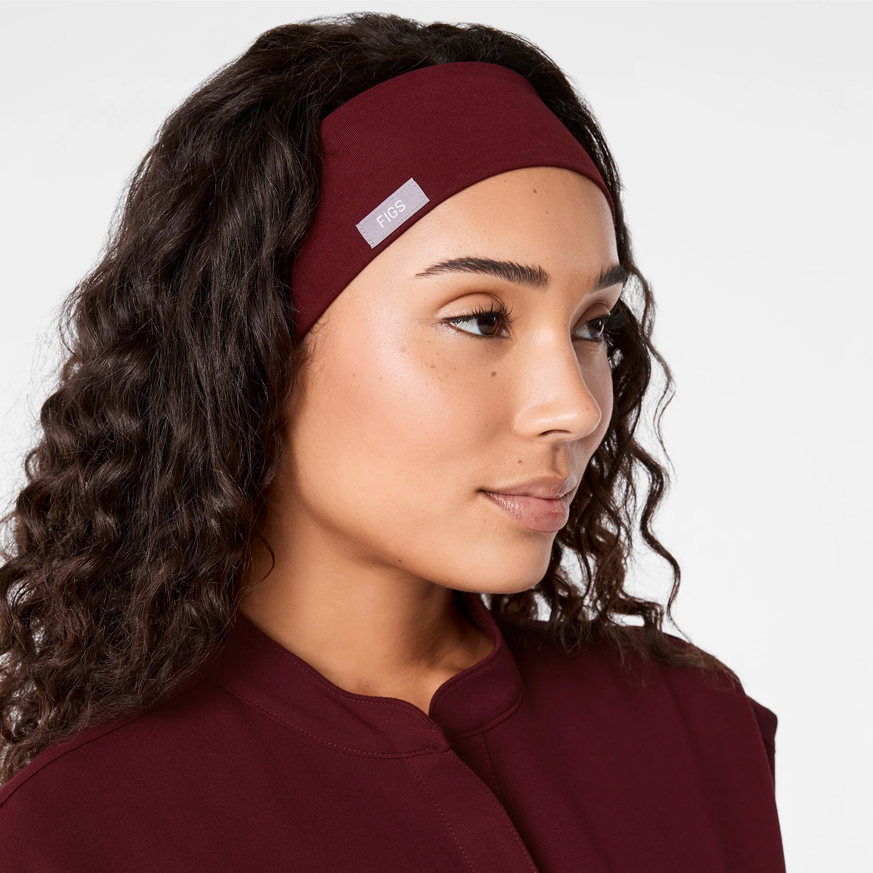 Burgundy Cinched Headband - Image 2
