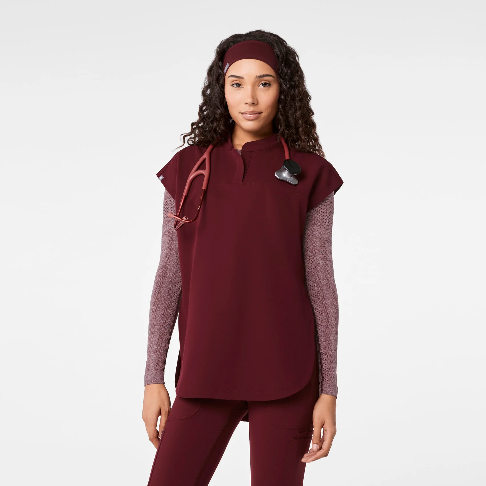 Burgundy Cinched Headband - Image 5