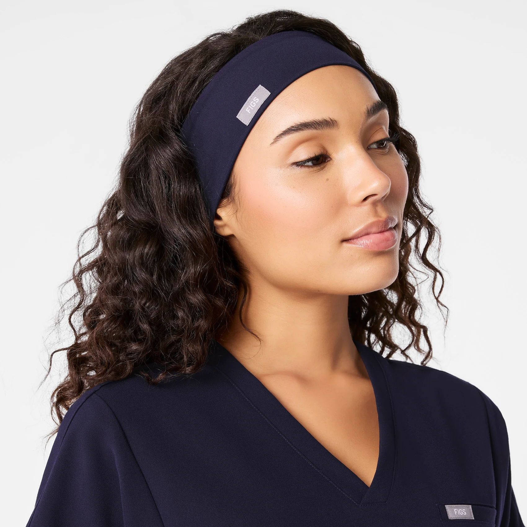 Navy Cinched Headband - Image 2