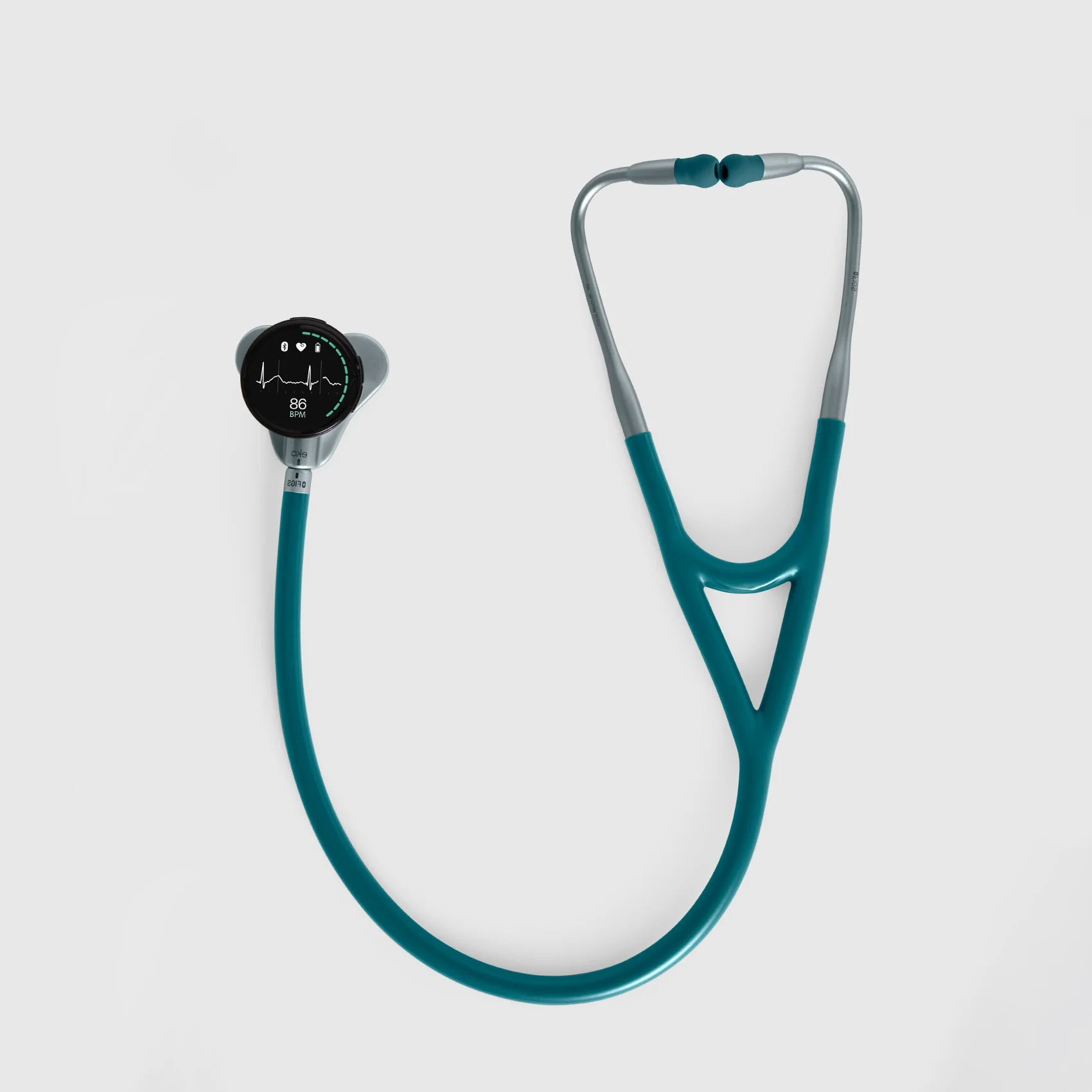 Caribbean Blue FIGS | Eko CORE 500 Digital Stethoscope⢠- Earpiece - Image 2