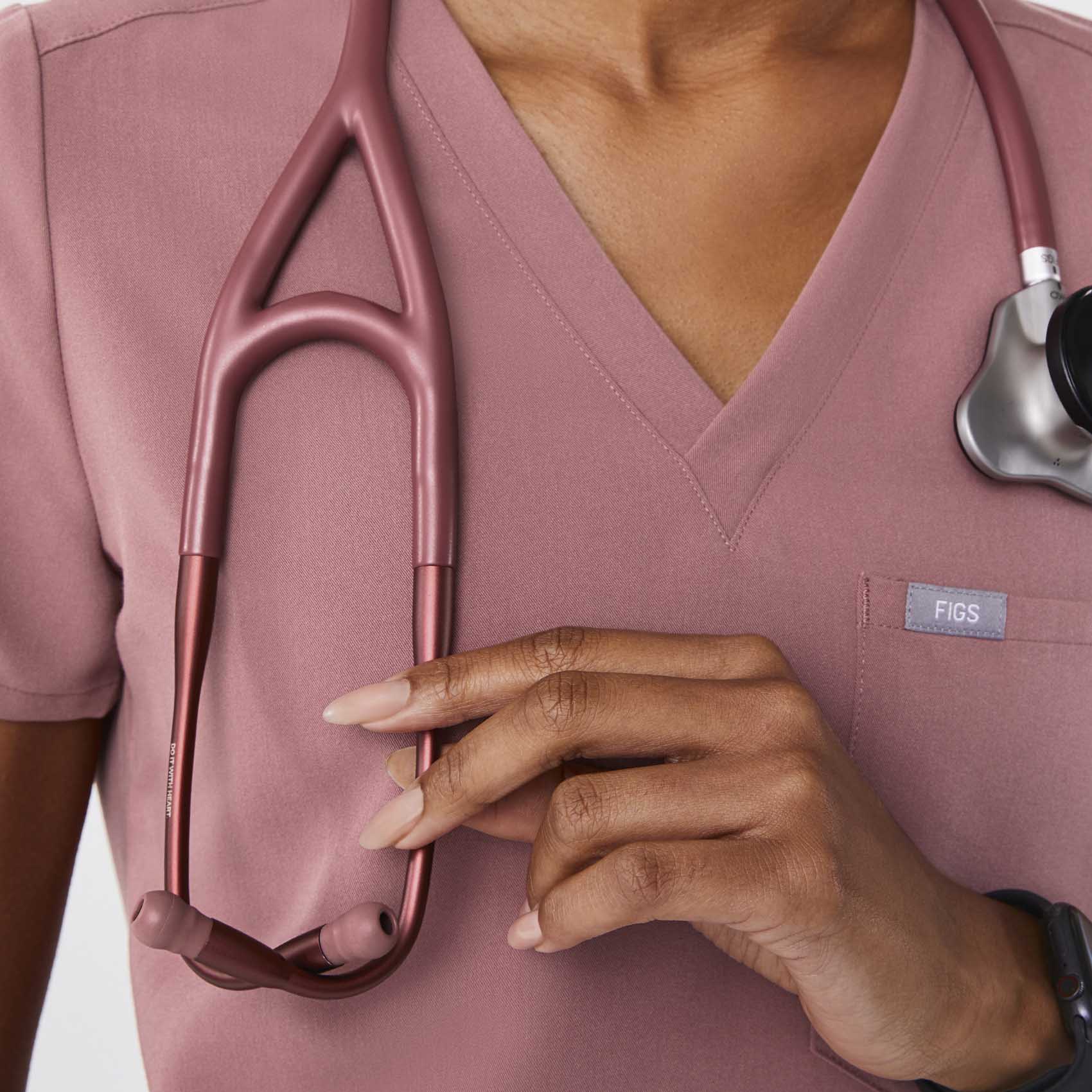 Mauve FIGS | Eko CORE 500 Digital Stethoscope™ - Earpiece - Image 2