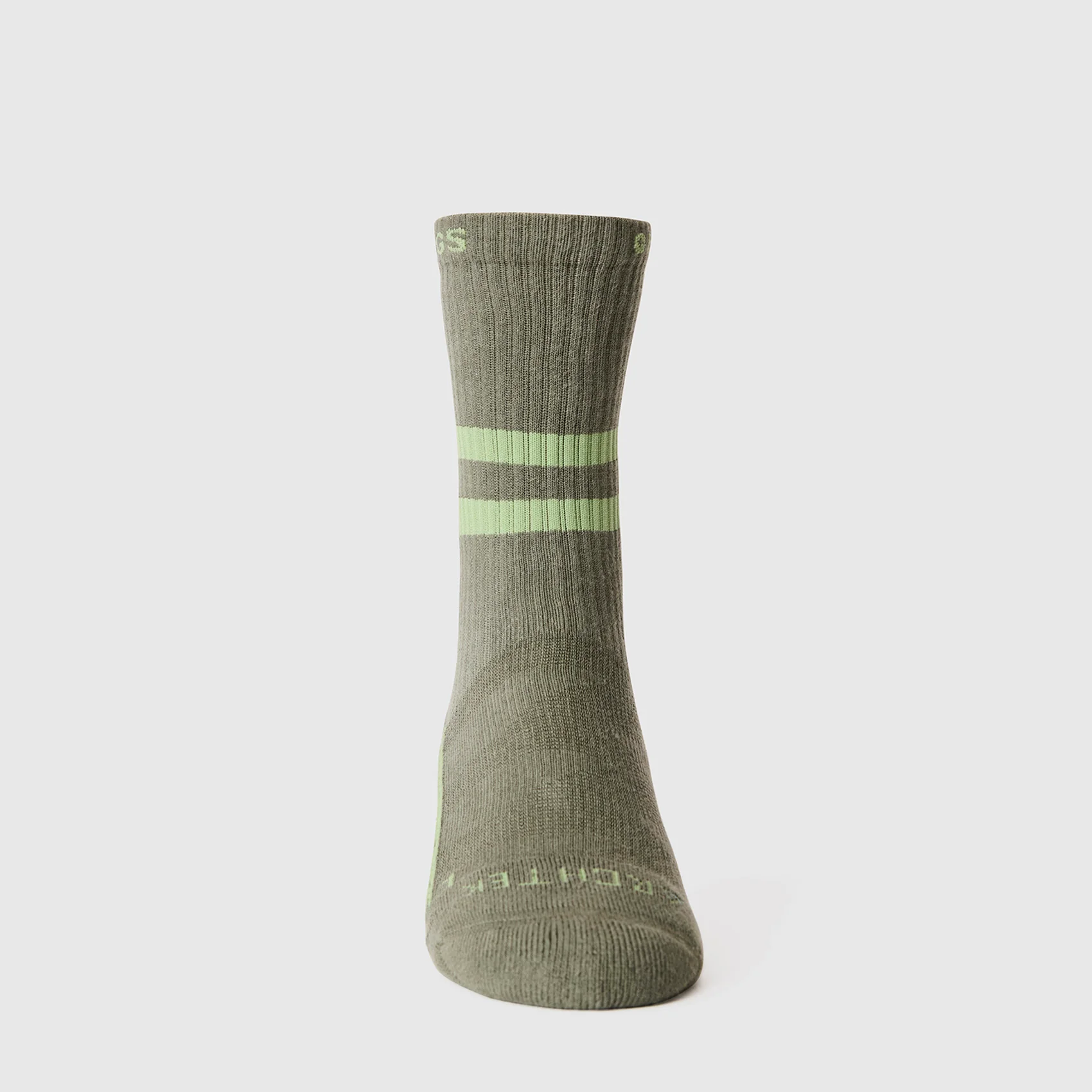 unisex Moss Stripe FIGS | ArchTek® 15-20 mmHg - Crew Compression Socks - Image 3