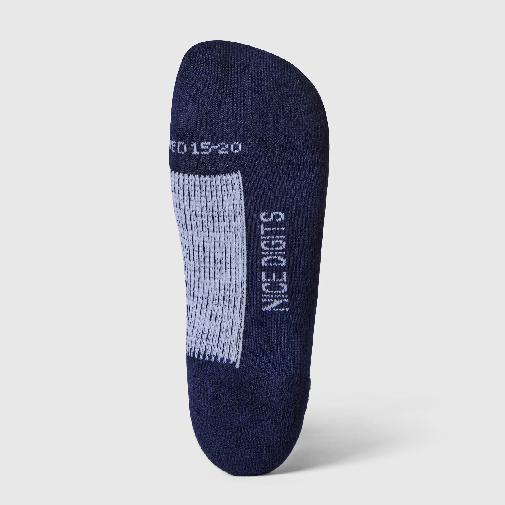 unisex Navy Stripe FIGS | ArchTek® 15-20 mmHg - Crew Compression Socks - Image 2