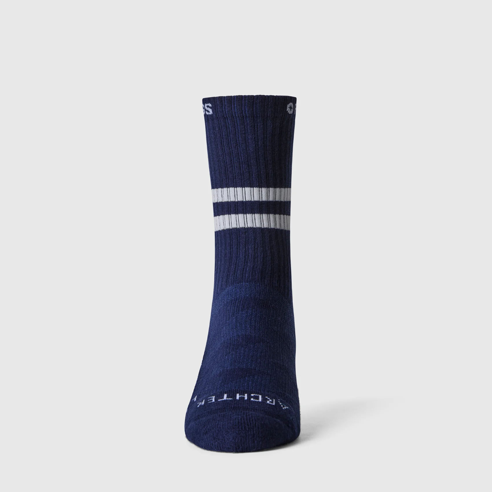 unisex Navy Stripe FIGS | ArchTek® 15-20 mmHg - Crew Compression Socks - Image 3