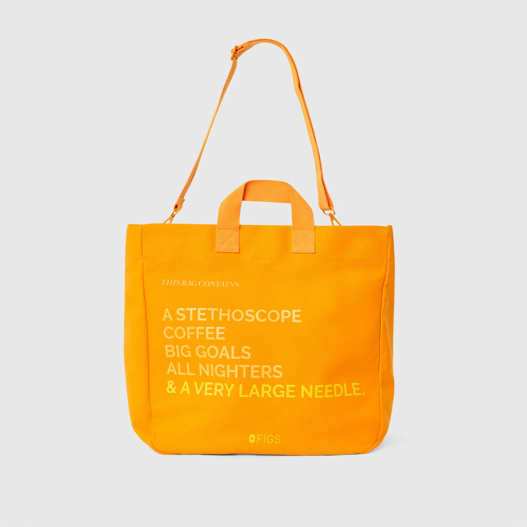 Creamsicle A Very Large Needle - Detachable Strap Tote