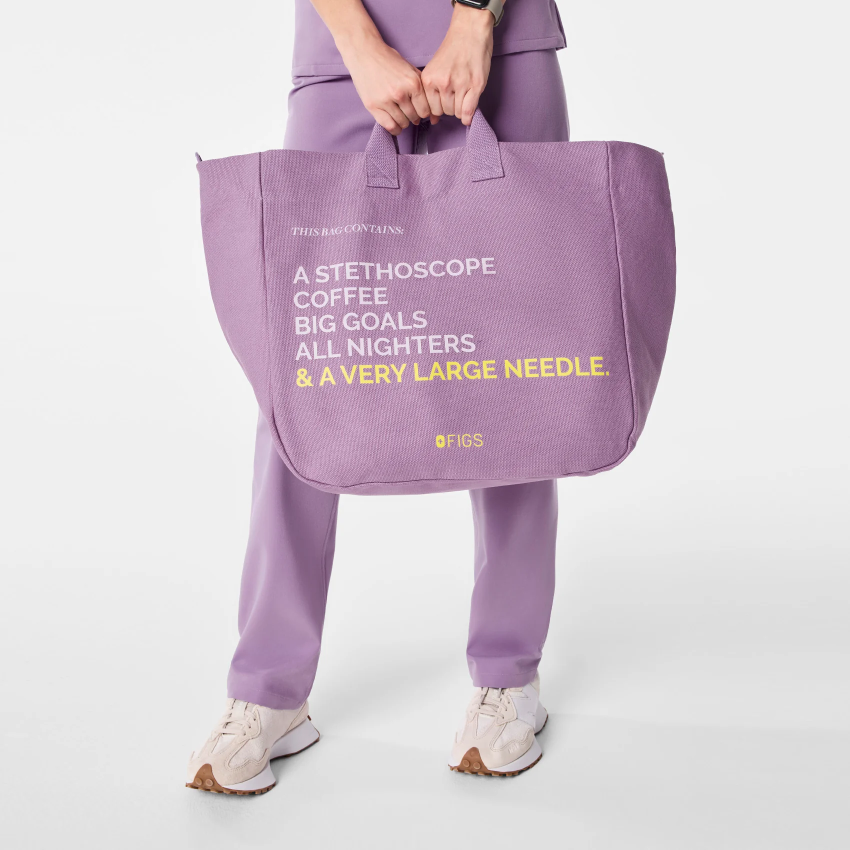 Purple Haze A Very Large Needle - Detachable Strap Tote - Image 4