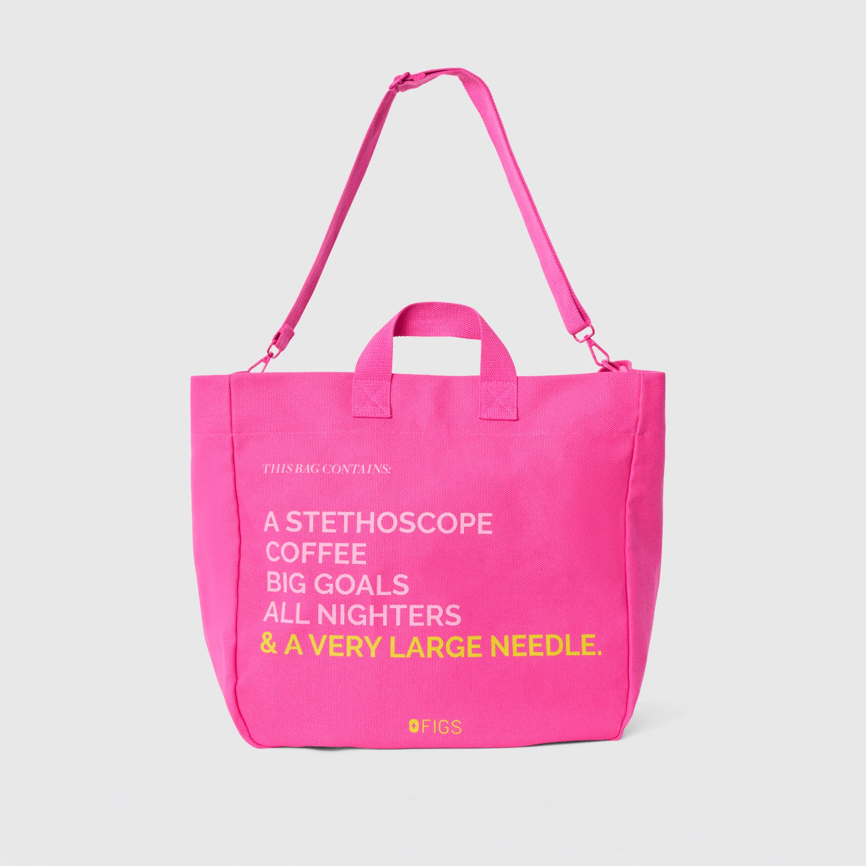 Rapid Response Pink A Very Large Needle - Detachable Strap Tote