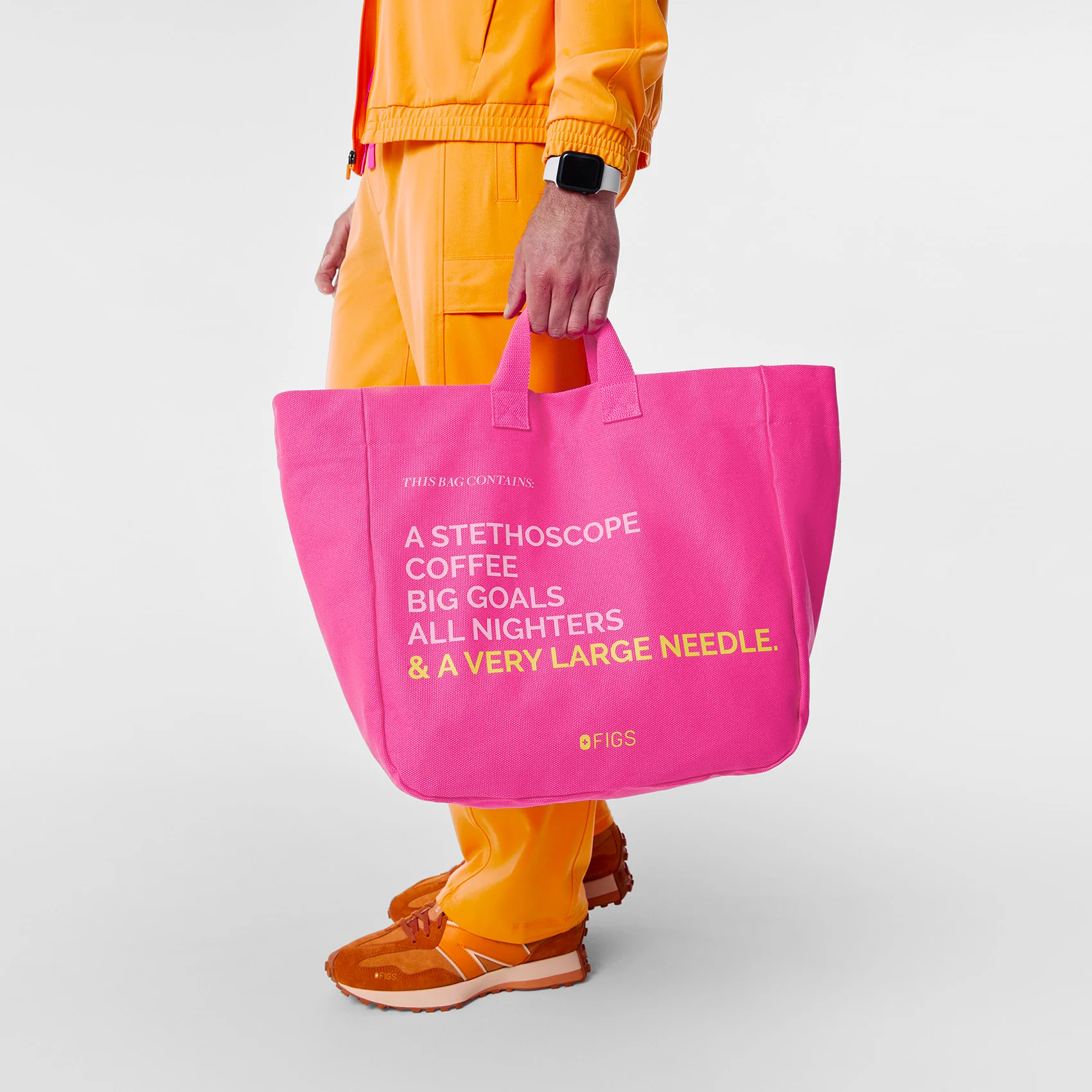 Rapid Response Pink A Very Large Needle - Detachable Strap Tote - Image 3
