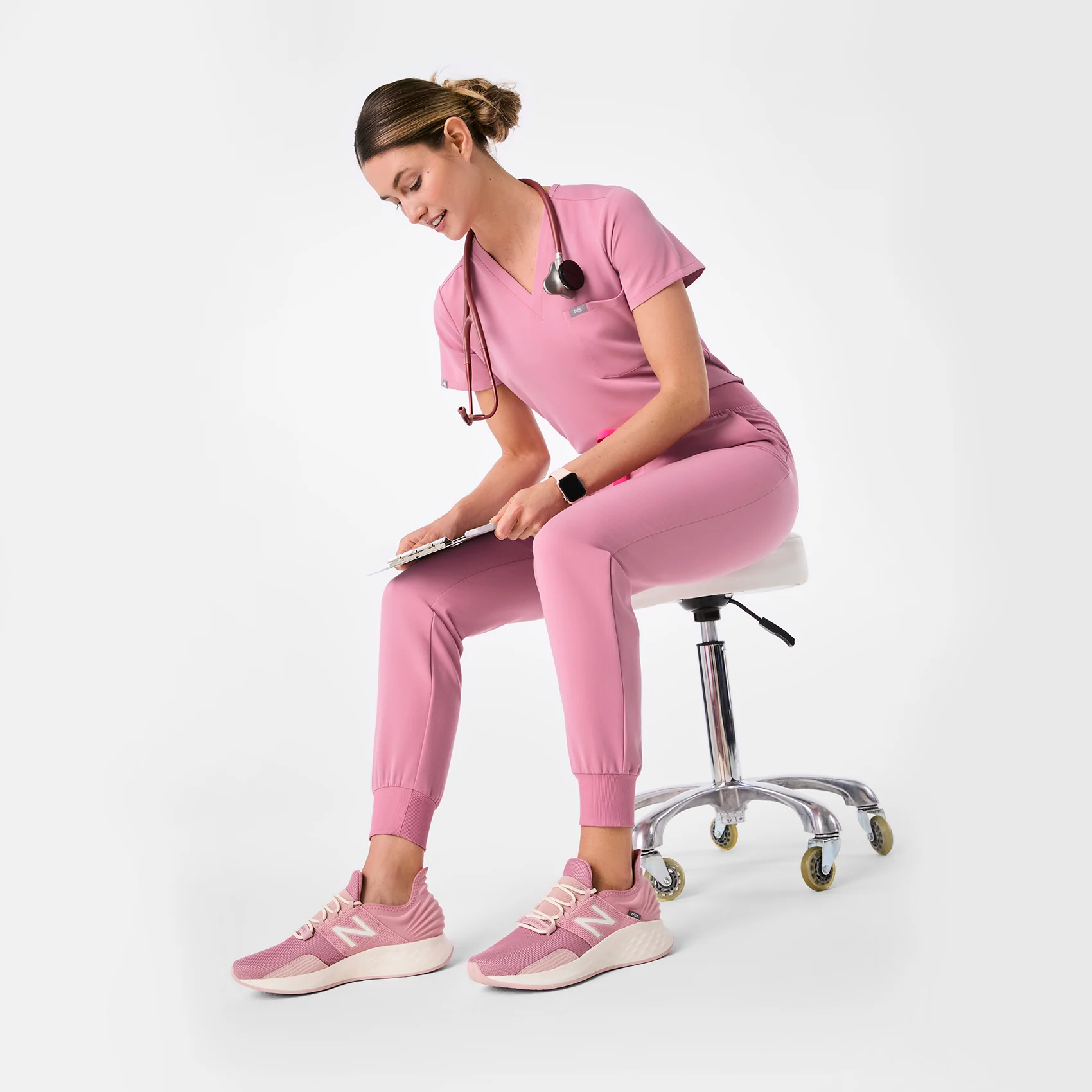 unisex Chalk Pink FIGS | New Balance Roav - Image 7