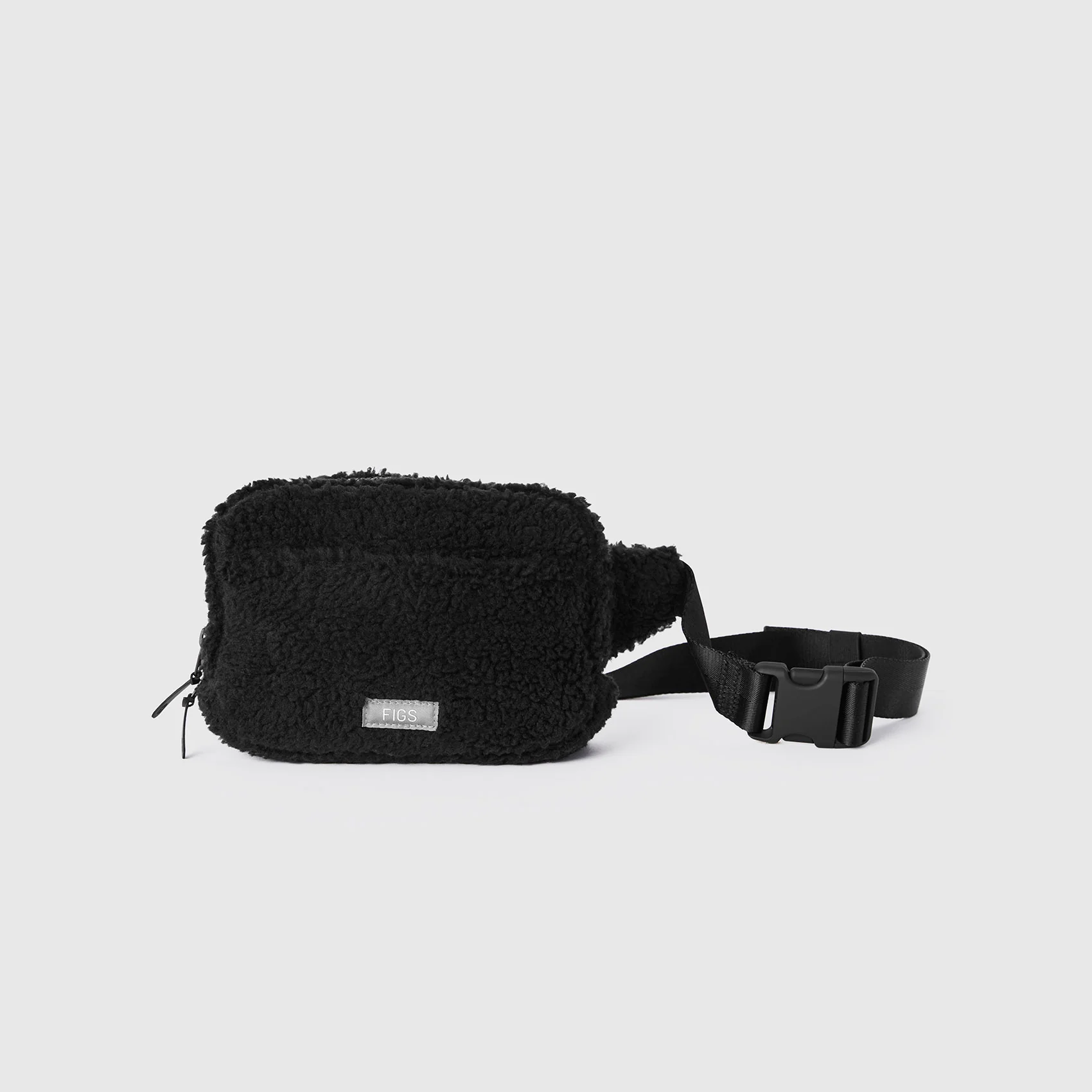 Black High Pile Belt Bag - Image 2