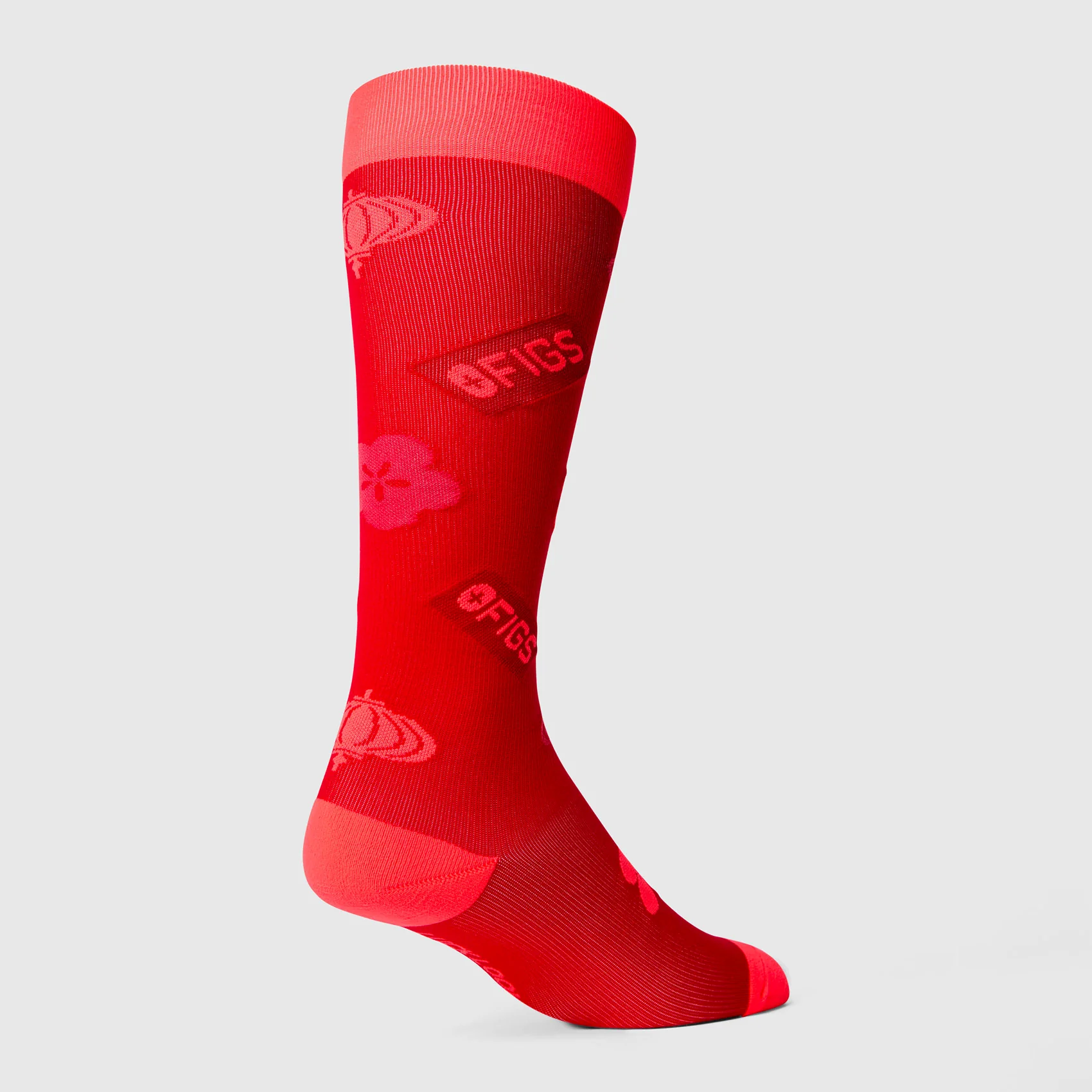 unisex Pop Red Lunar New Year - Compression Socks - Image 4