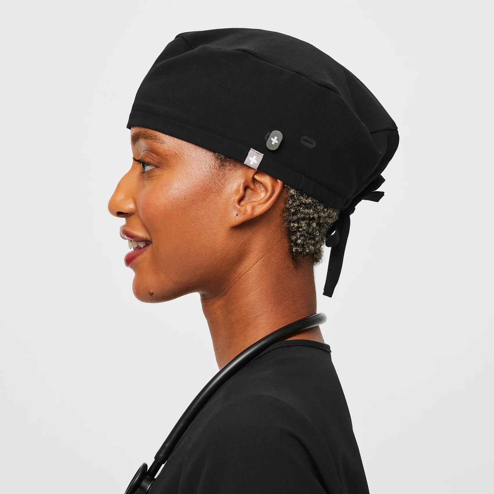 Black Modern - Classic Scrub Cap Buttonholes - Image 3