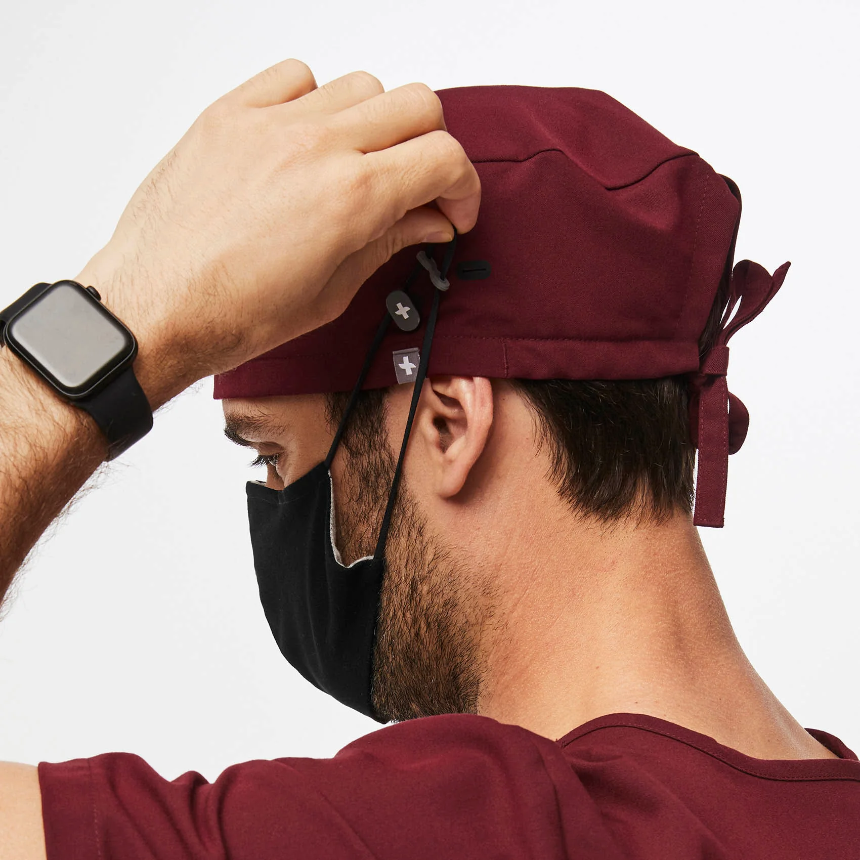 Burgundy Modern - Classic Scrub Cap Buttonholes - Image 7