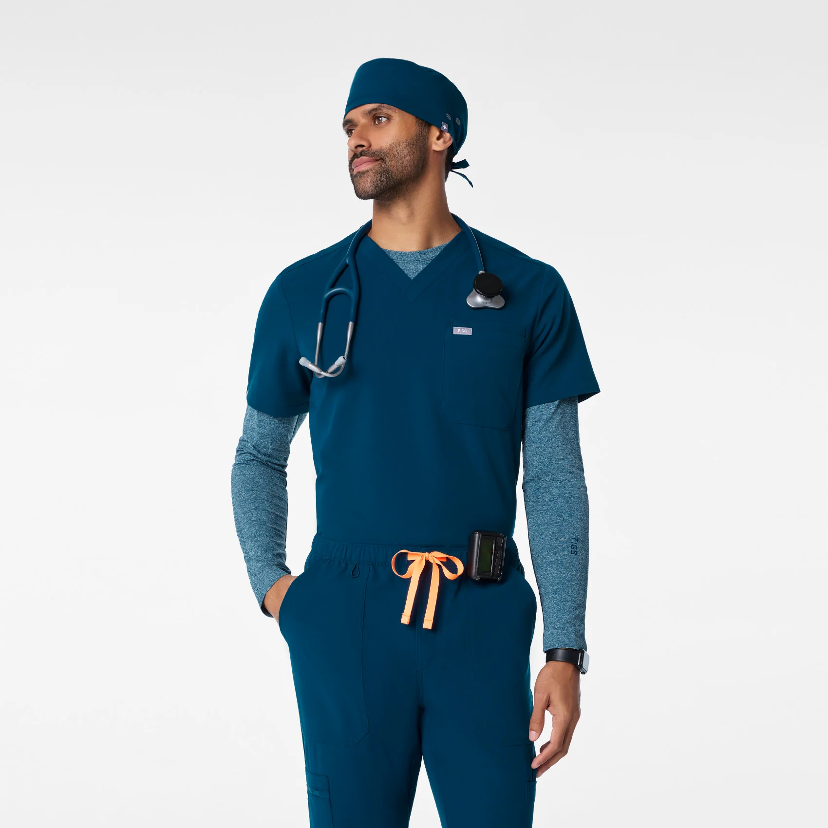 Deep Reef Modern - Classic Scrub Cap Buttonholes - Image 6