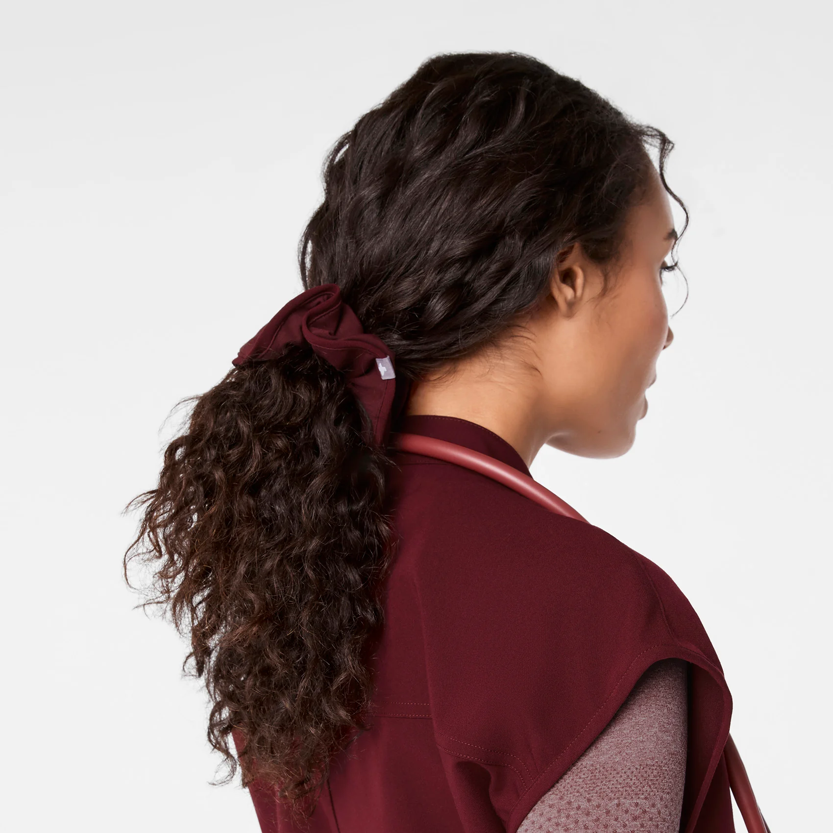 Burgundy Scrunchie - Image 2