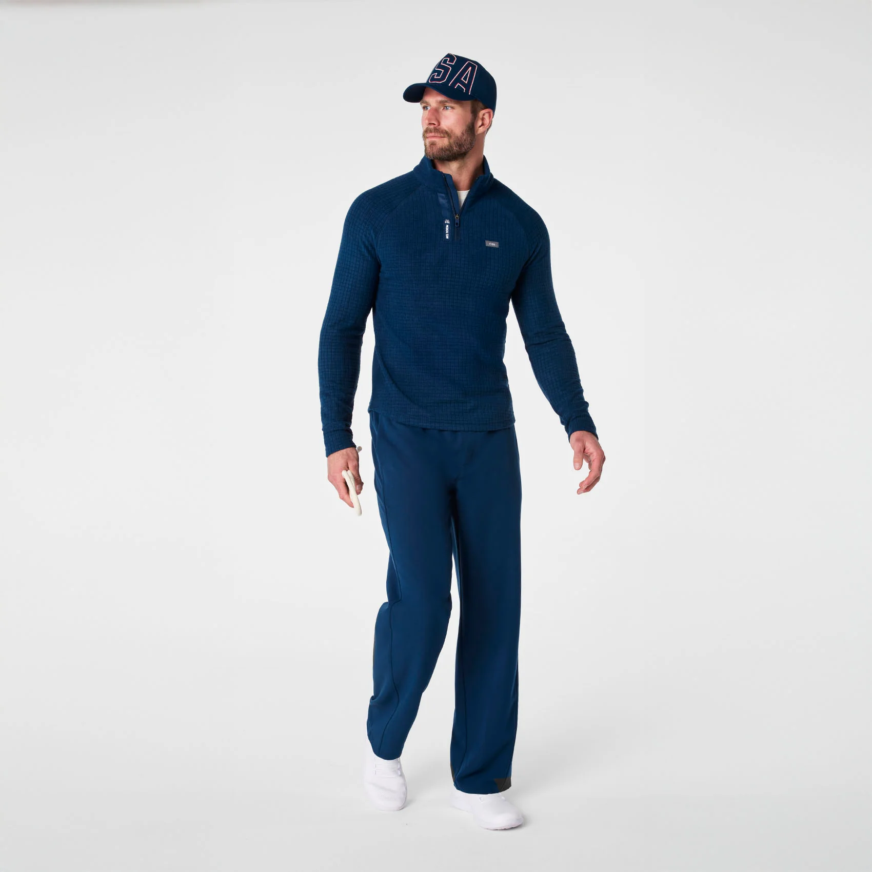 unisex Team USA Blue FIGS x Team USA Baseball Cap - Image 7