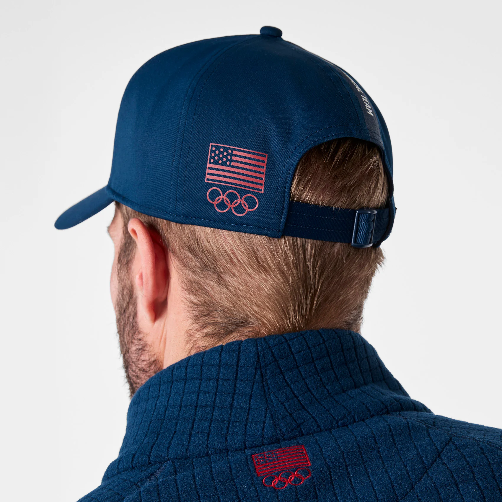 unisex Team USA Blue FIGS x Team USA Baseball Cap - Image 8