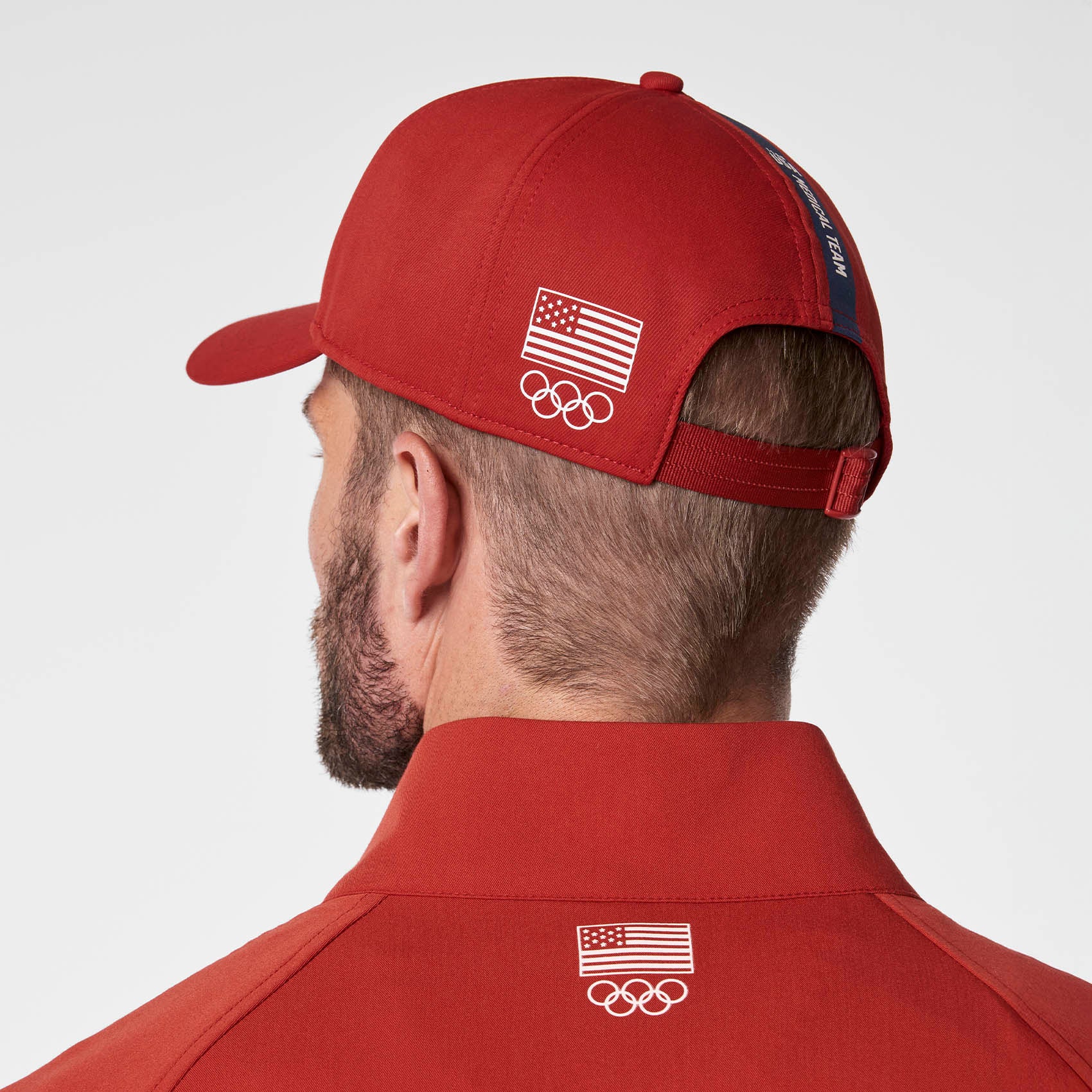 unisex Team USA Red FIGS x Team USA Baseball Cap - Image 10