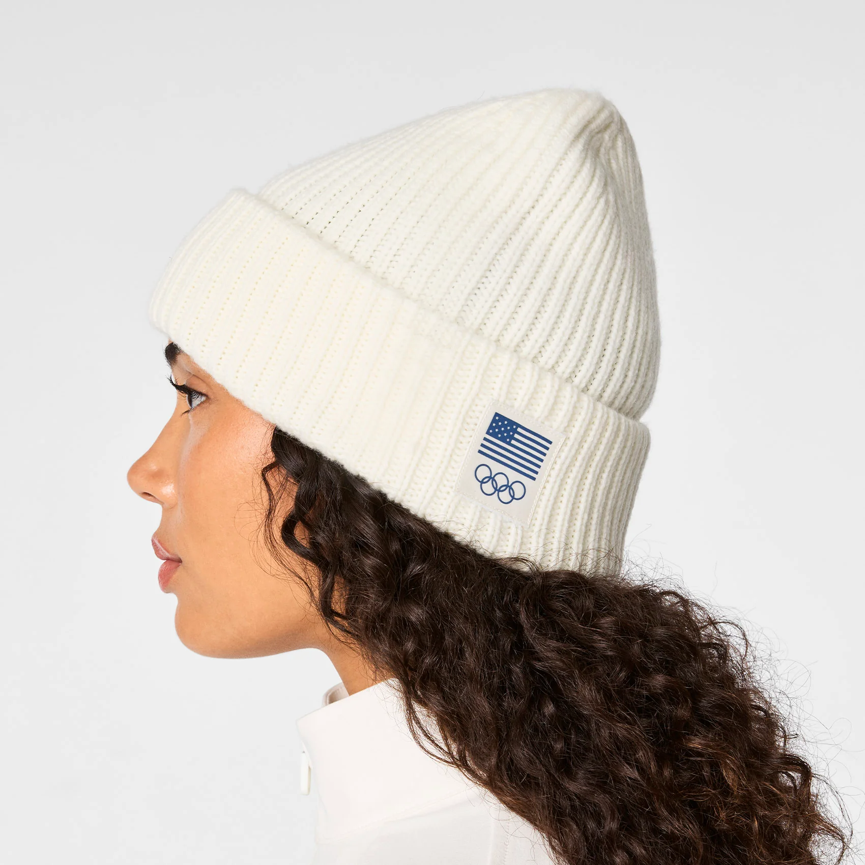 unisex Off White FIGS x Team USA - Knitted Beanie - Image 3