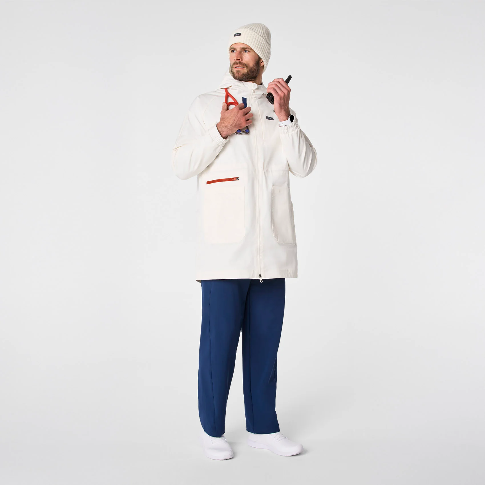 unisex Off White FIGS x Team USA - Knitted Beanie - Image 6