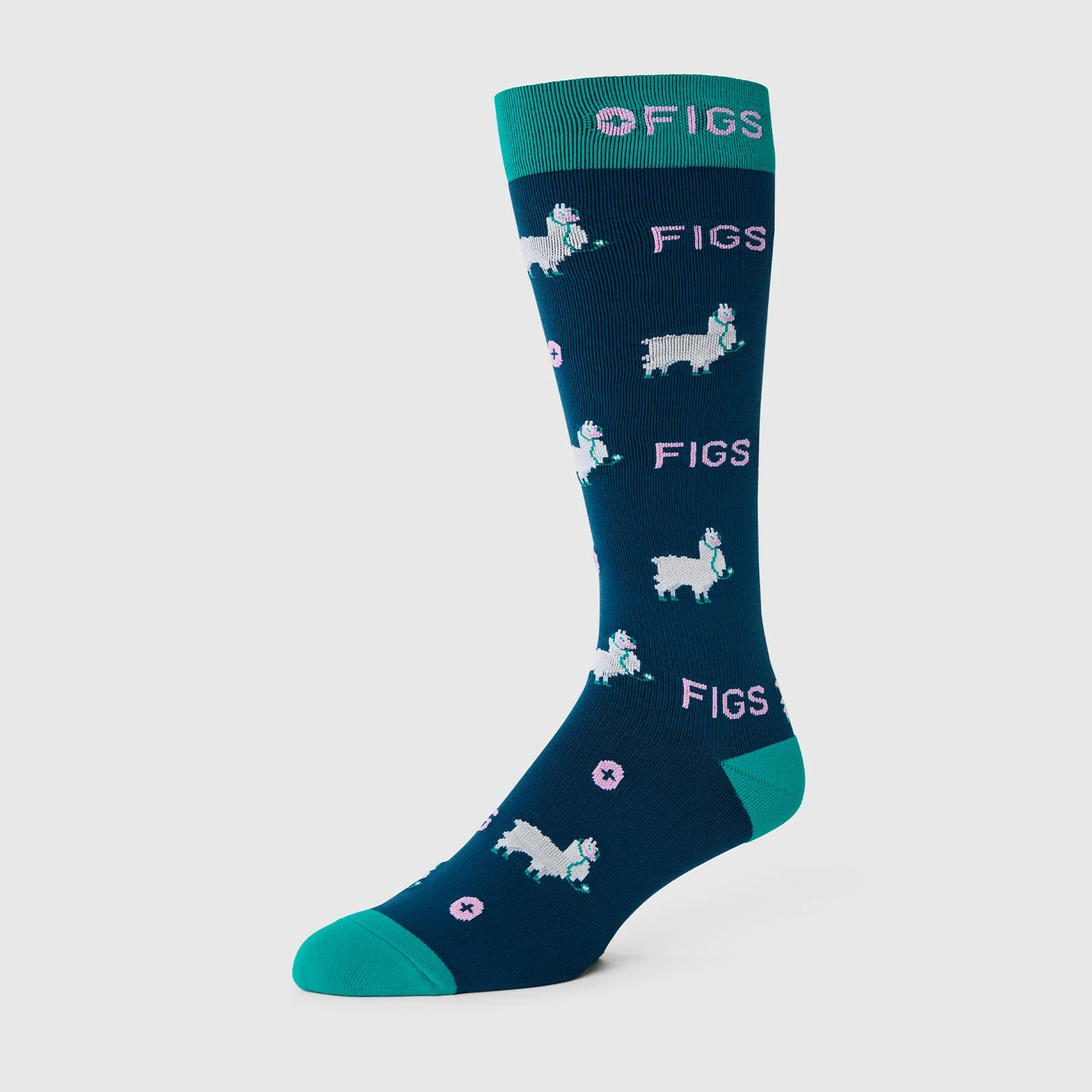 unisex Deep Reef Trauma Llama - Compression Socks